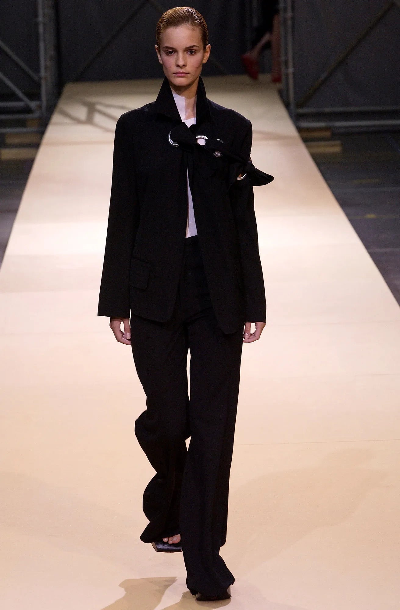 Yohji Yamamoto Spring 2004 Black Flared Pants 2