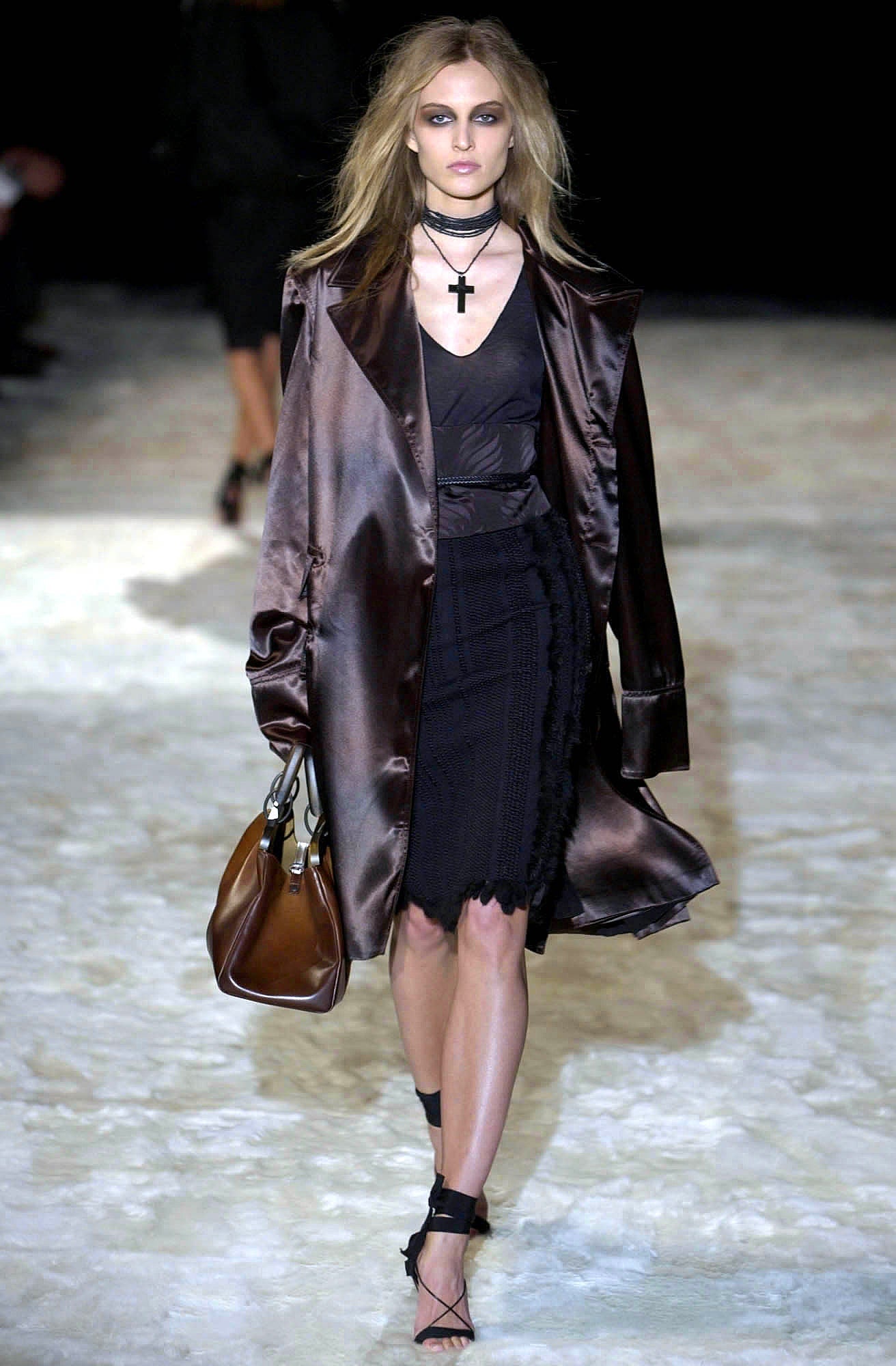 Gucci Fall 2002 Tom Ford Brown Buffalo Leather Doctors Bag