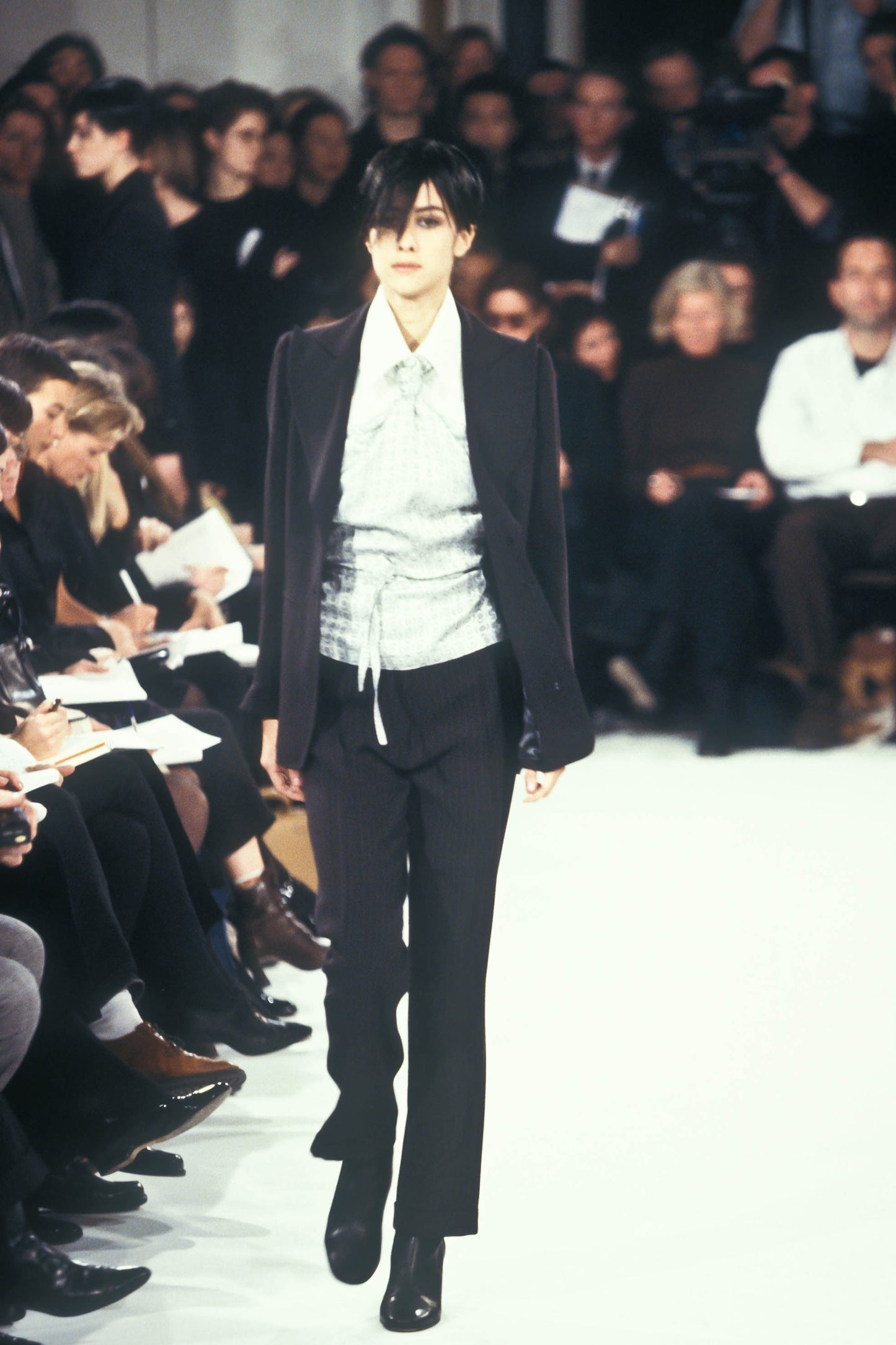 Ann Demeulemeester Fall 1995 Oversized Lapel Wool Blazer 38