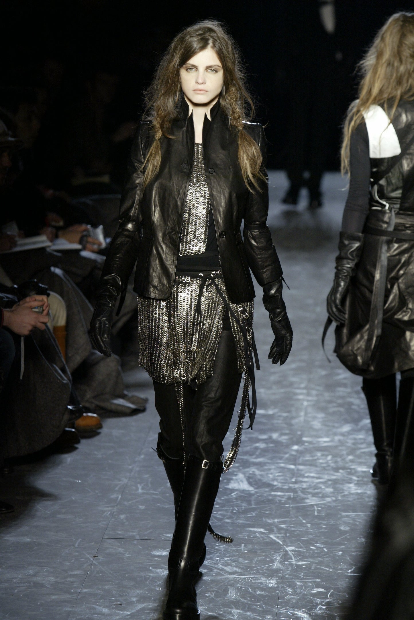 BWNT Ann Demeulemeester Fall 2004 Runway Leather Bondage Blazer Jacket