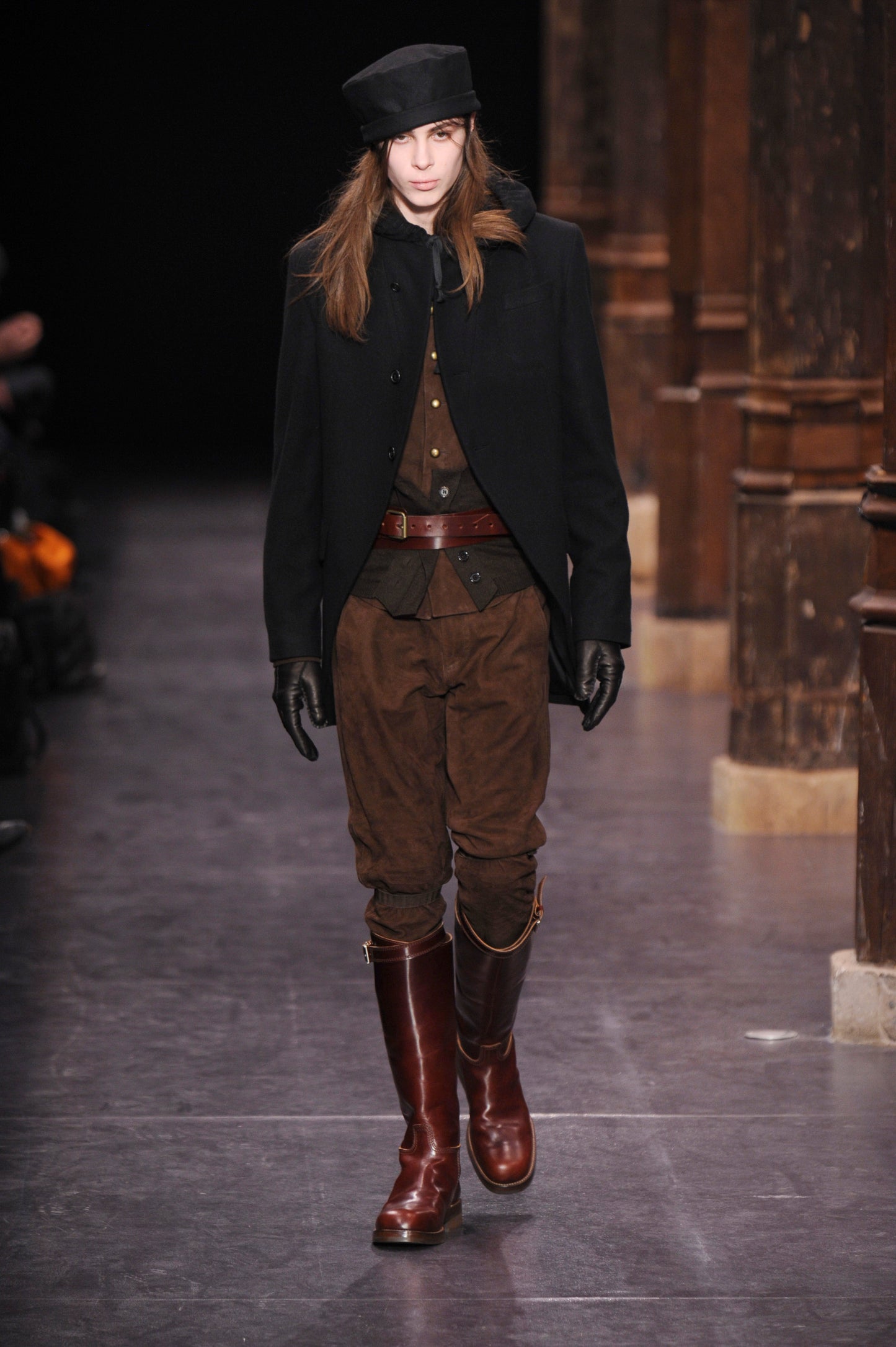 Ann Demeulemeester Fall 2009 Hooded Tweed Blazer Jacket