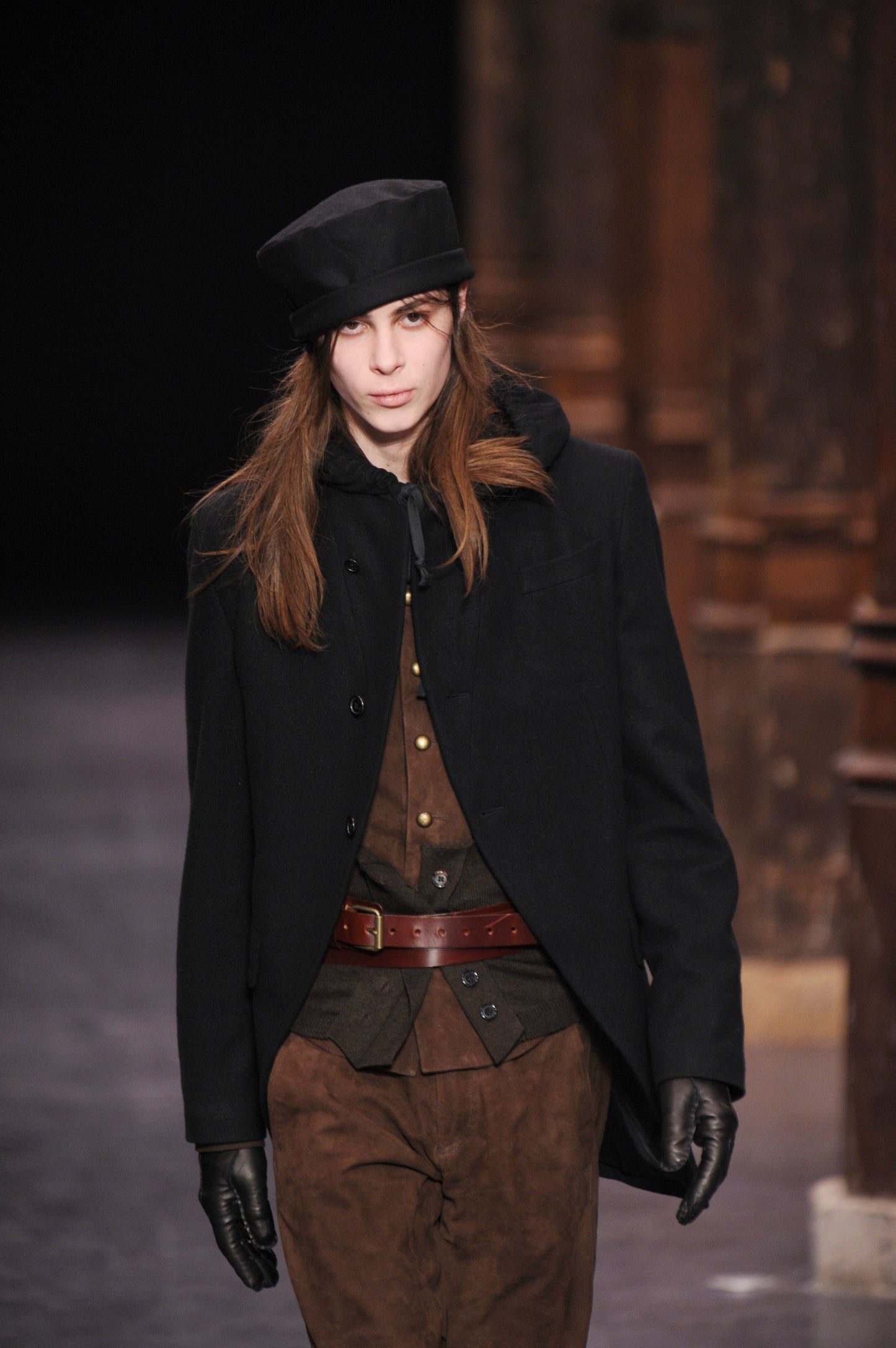 Ann Demeulemeester Fall 2009 Hooded Tweed Blazer Jacket