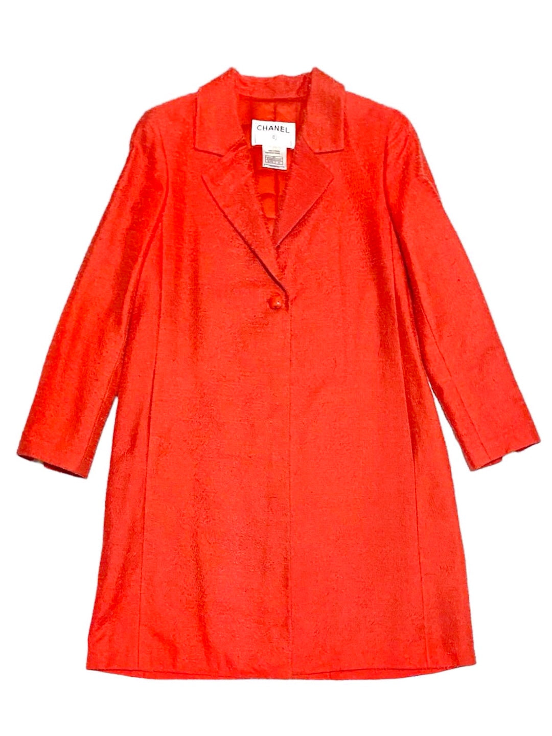 Chanel Fall 2000 Karl Lagerfeld Red Coat 40