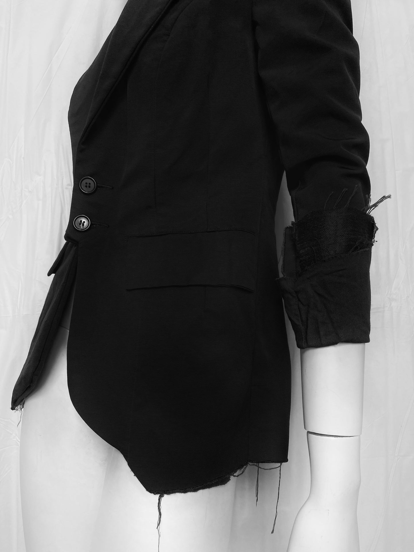 BWNT Elena Dawson 2014 Black Classic Silk Blazer XS