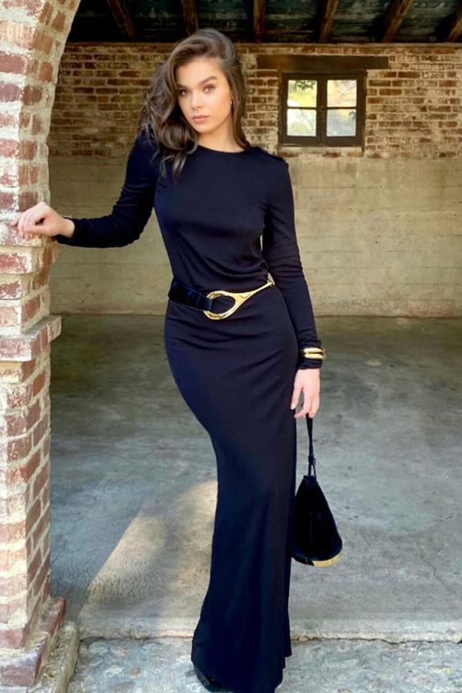 ICONIC Gucci Fall 1996 Oversized Gold Horsebit Black Pony-Styled Calfskin Belt 30