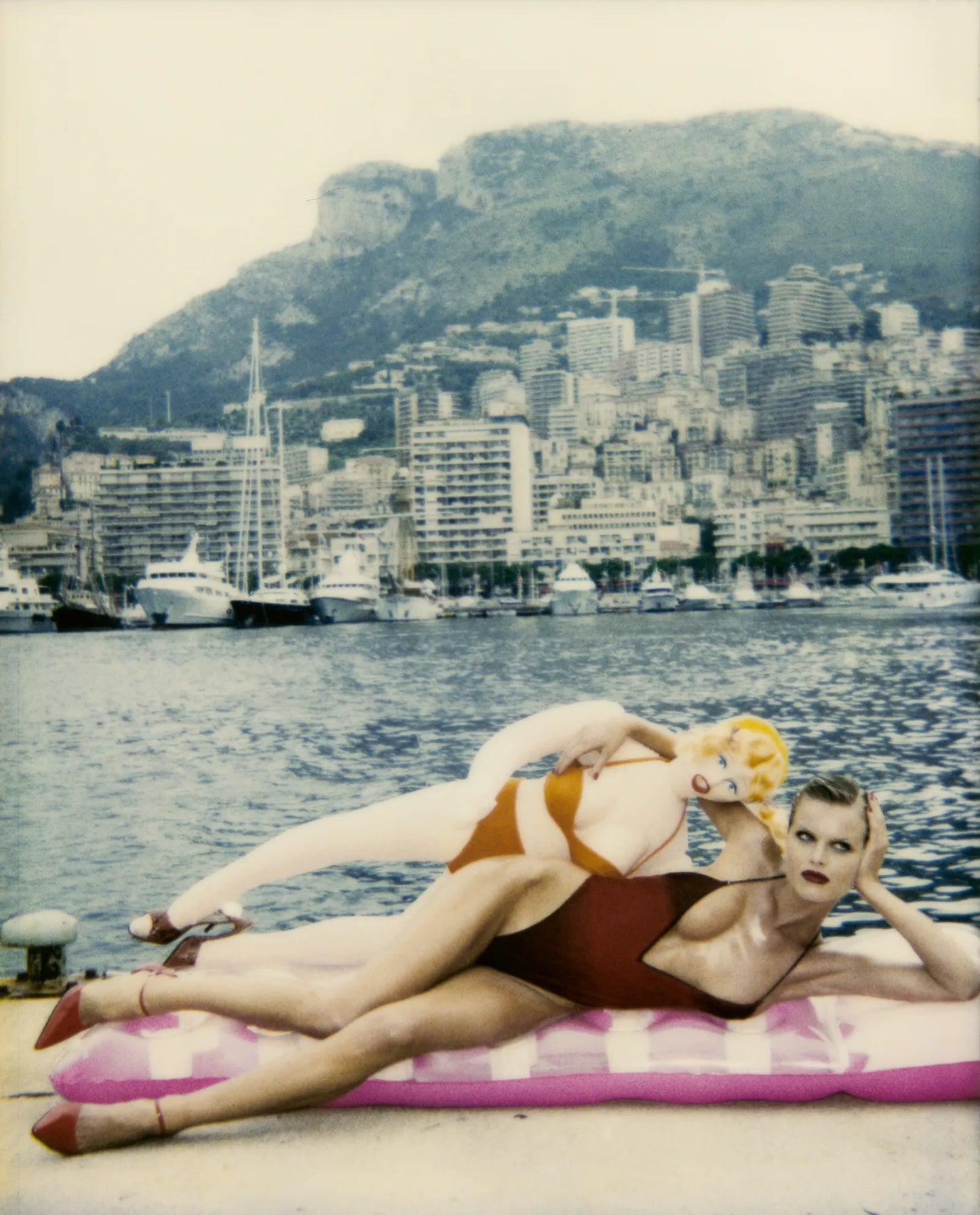 Gucci Spring 1997 Tom Ford Red Ombré One Piece Swimsuit S