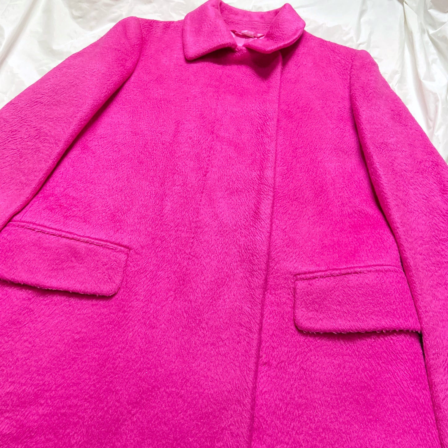 Helmut Lang Fall 2000 Fuchsia Silk Coat 40