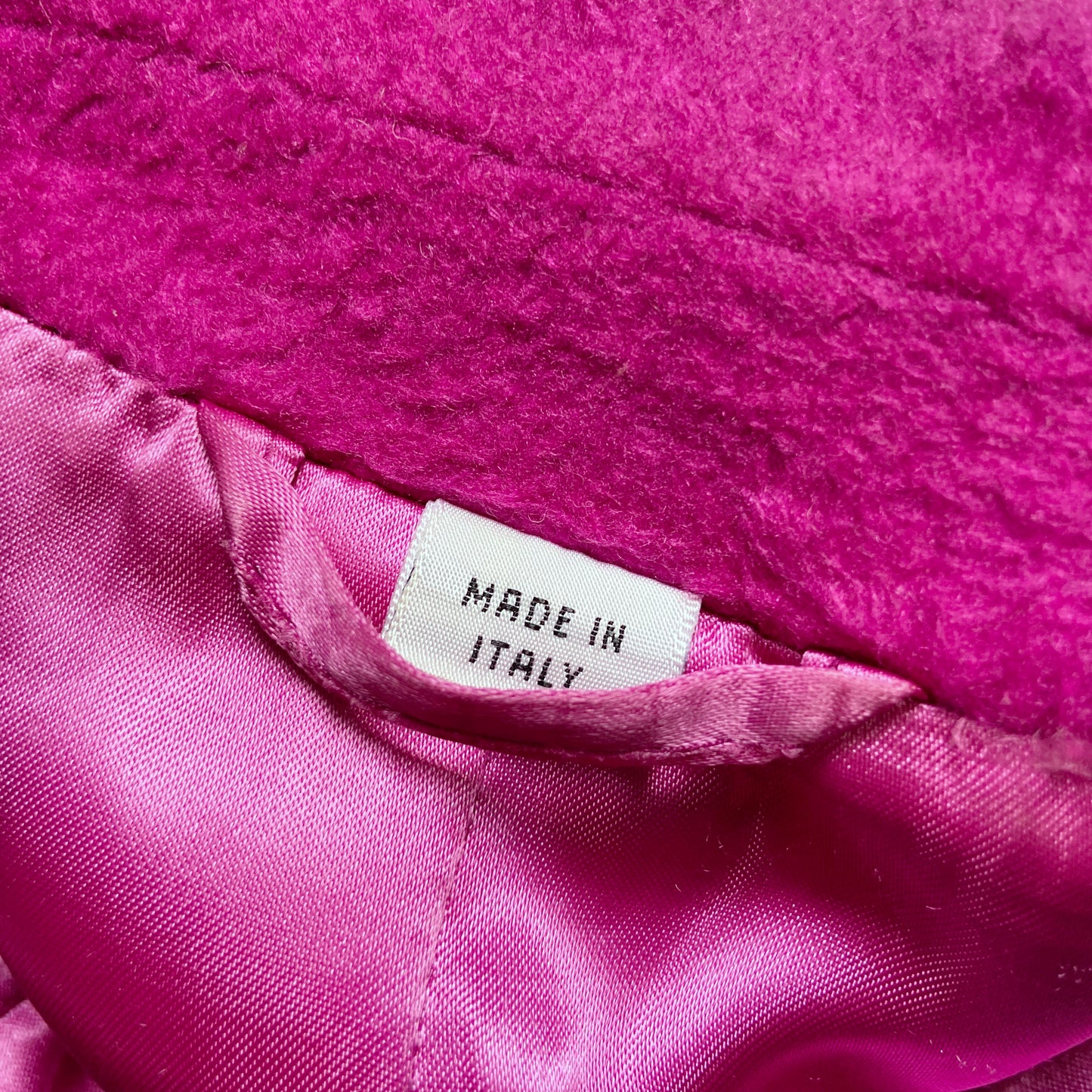 Helmut Lang Fall 2000 Fuchsia Silk Coat 40