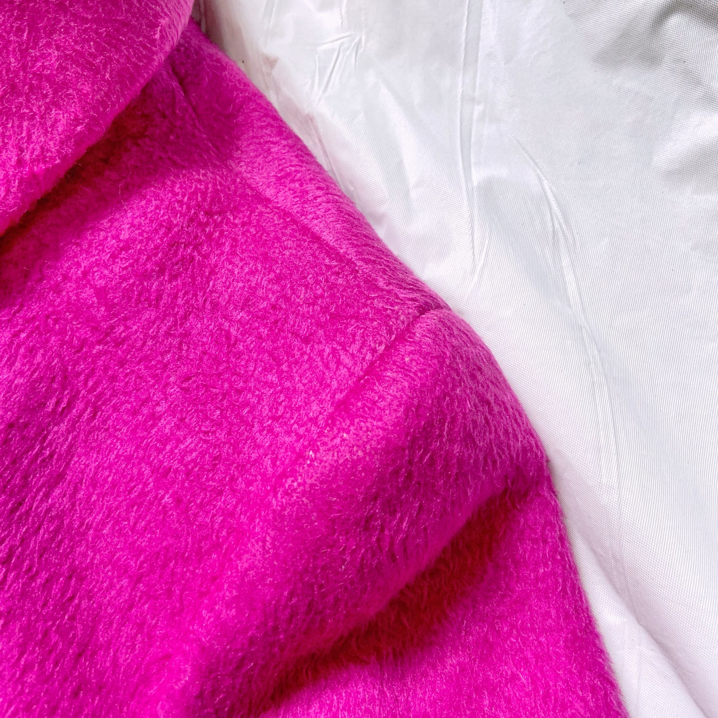 Helmut Lang Fall 2000 Fuchsia Silk Coat 40