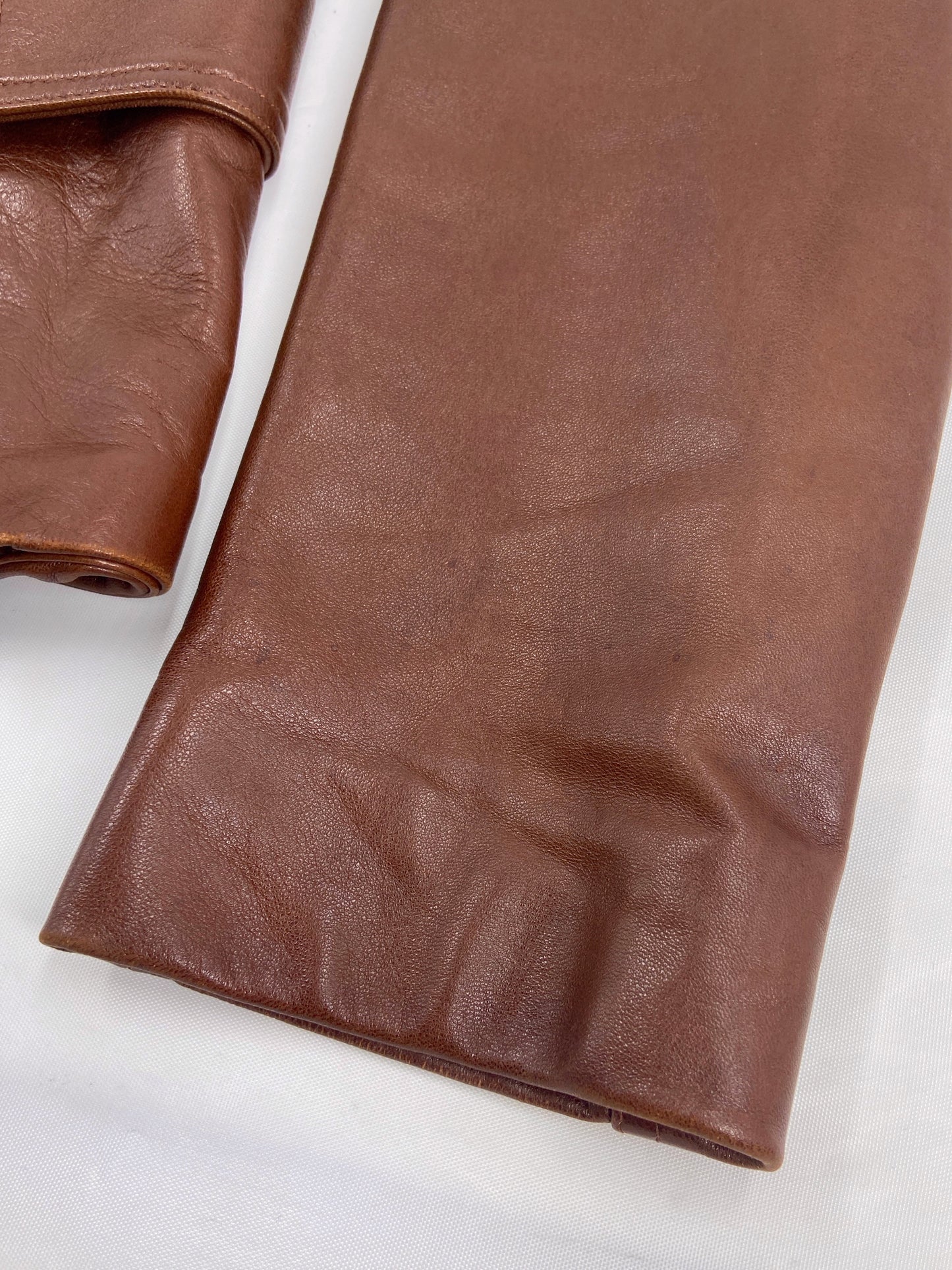 Gucci Fall 2003 Tom Ford SAMPLE Bondage Brown Lambskin Leather Blazer Jacket
