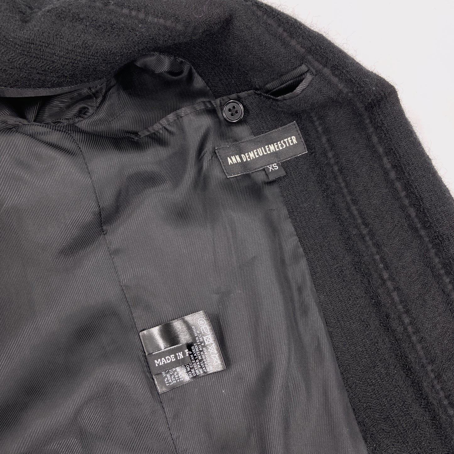 Ann Demeulemeester Fall 2009 Hooded Tweed Blazer Jacket