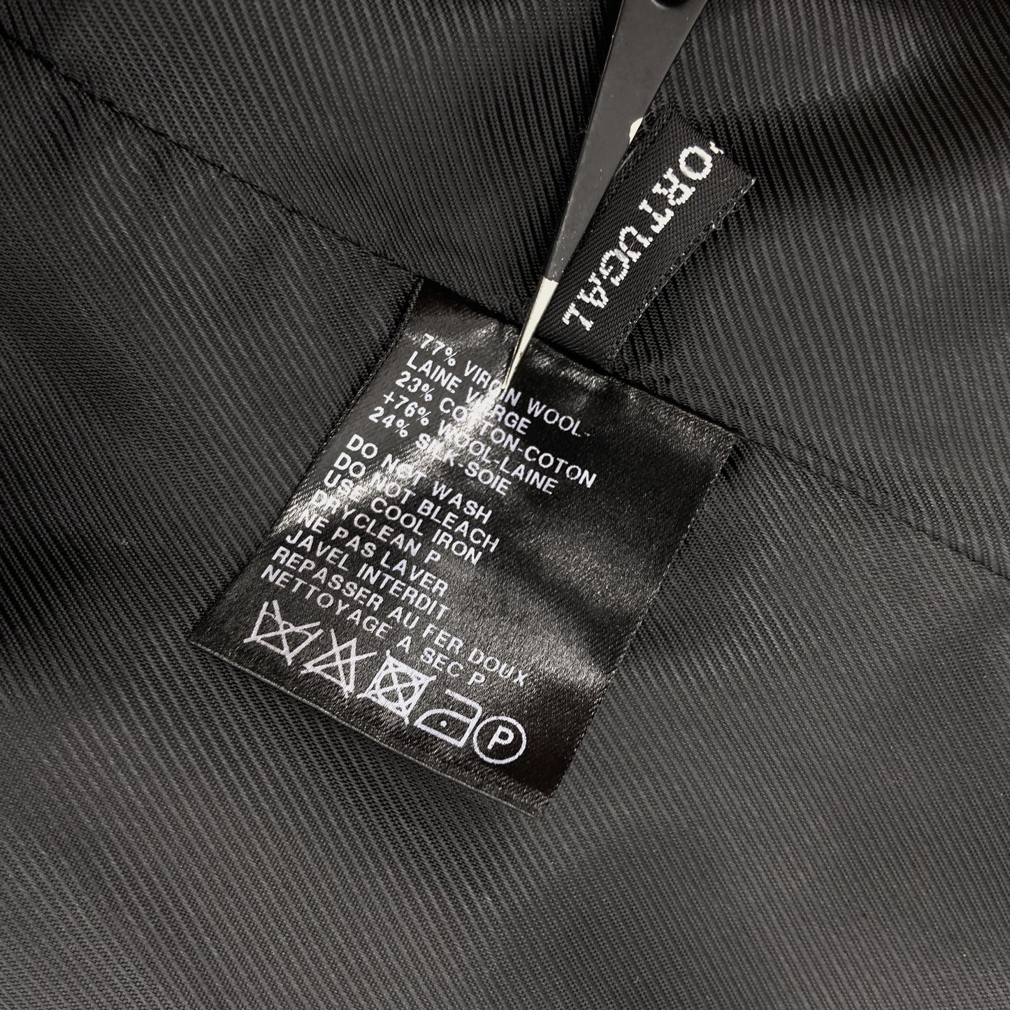 Ann Demeulemeester Fall 2009 Hooded Tweed Blazer Jacket