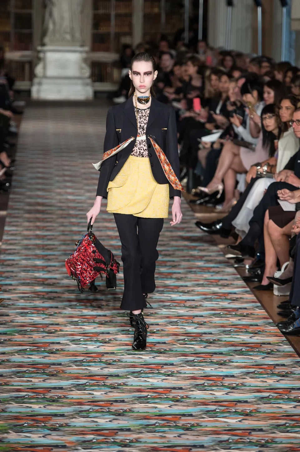 Christian Dior 2017 Glorious Belted Lambskin Leather Boots 37