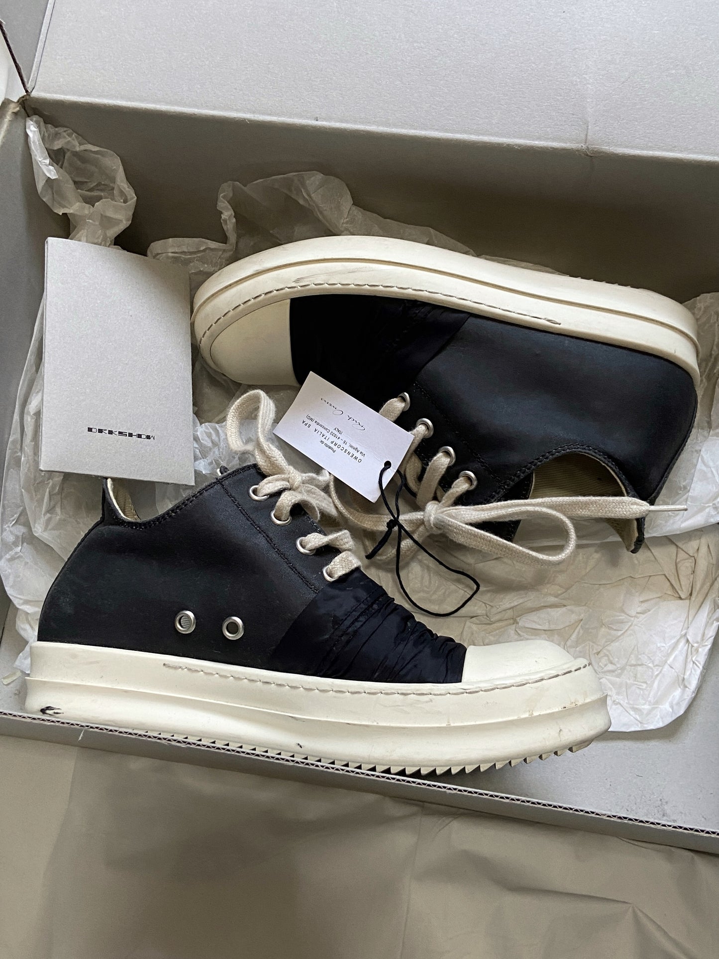 Rick Owens DRKSHDW Hustler Ramones 35.5