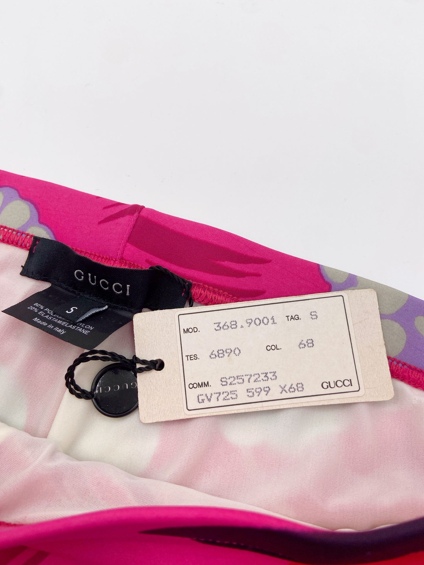 BWNT Gucci Spring 1999 Tom Ford Pink Floral Briefs S