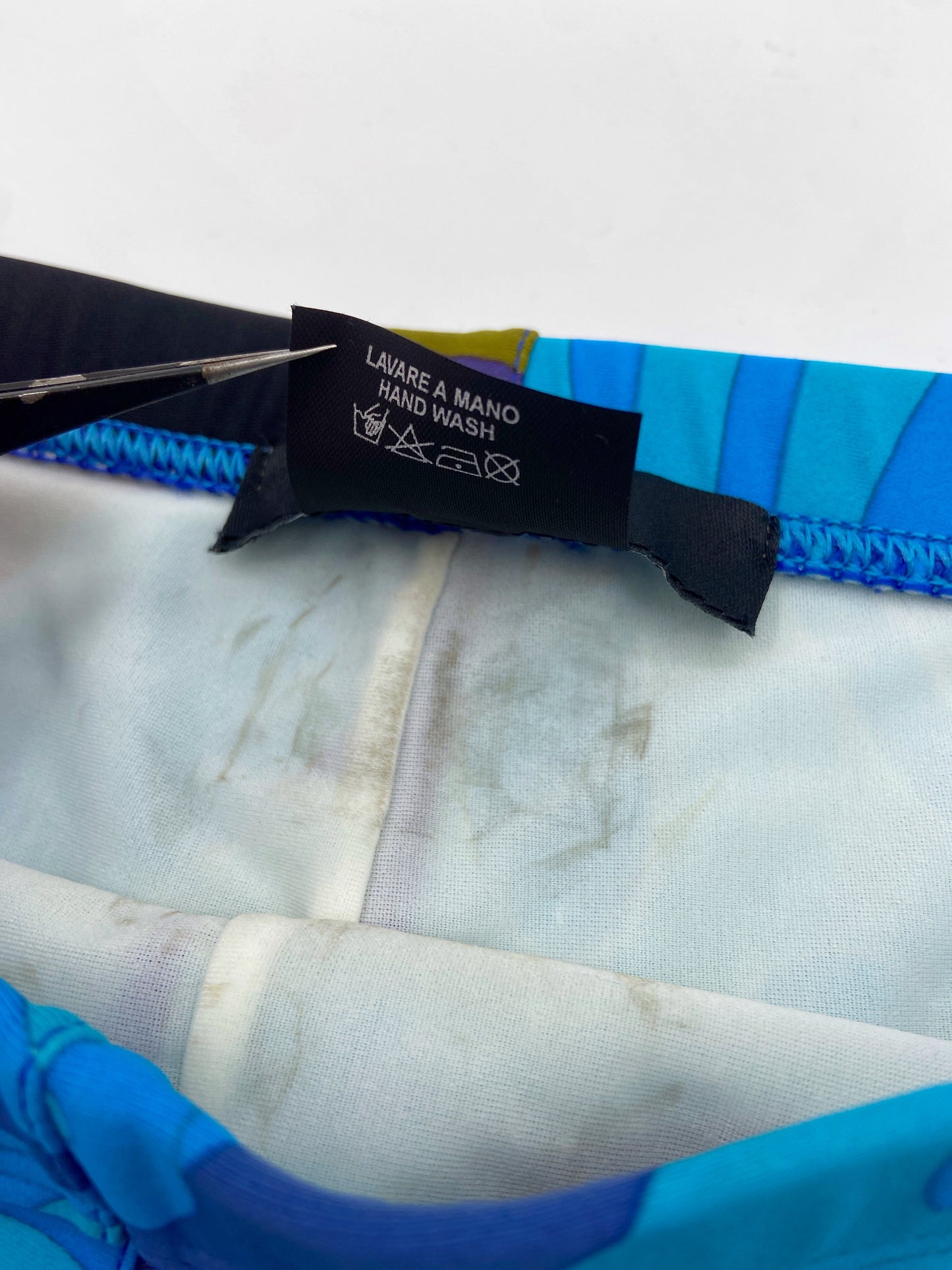 Gucci Spring 1999 Tom Ford Blue Floral Swimming Shorts Briefs S