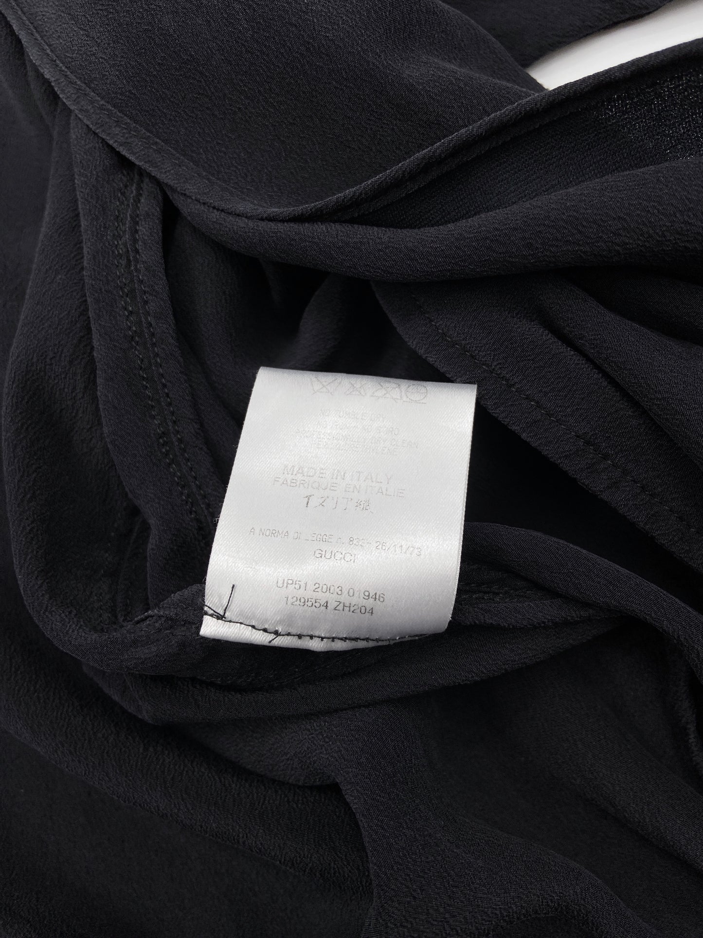 Gucci Spring 2004 Tom Ford Black Webbing Striped Crepe de Chine Silk Bomber Jacket pants tracksuit 38