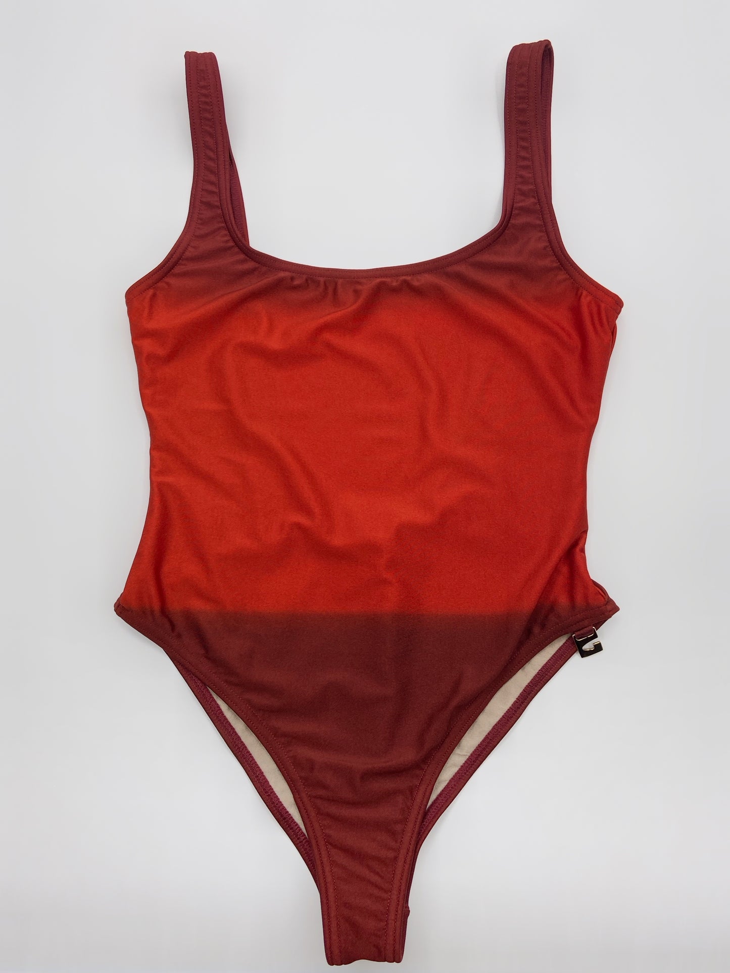 Gucci Spring 1997 Tom Ford Red Ombré One Piece Swimsuit S