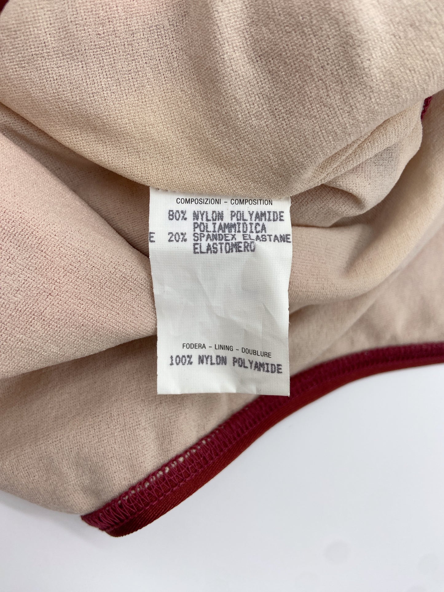 Gucci Spring 1997 Tom Ford Red Ombré One Piece Swimsuit S