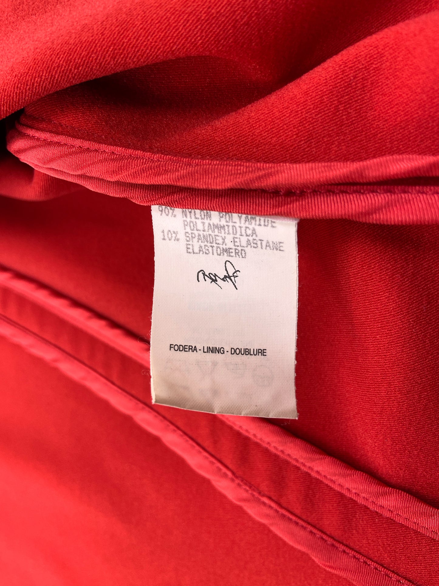 Gucci Fall 1999 Tom Ford Red Nylon Jacket 38