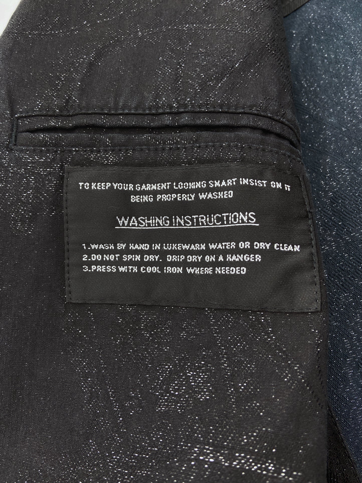 Maison Martin Margiela Spring 2006 Black Floral Lamé Cotton Blazer 50