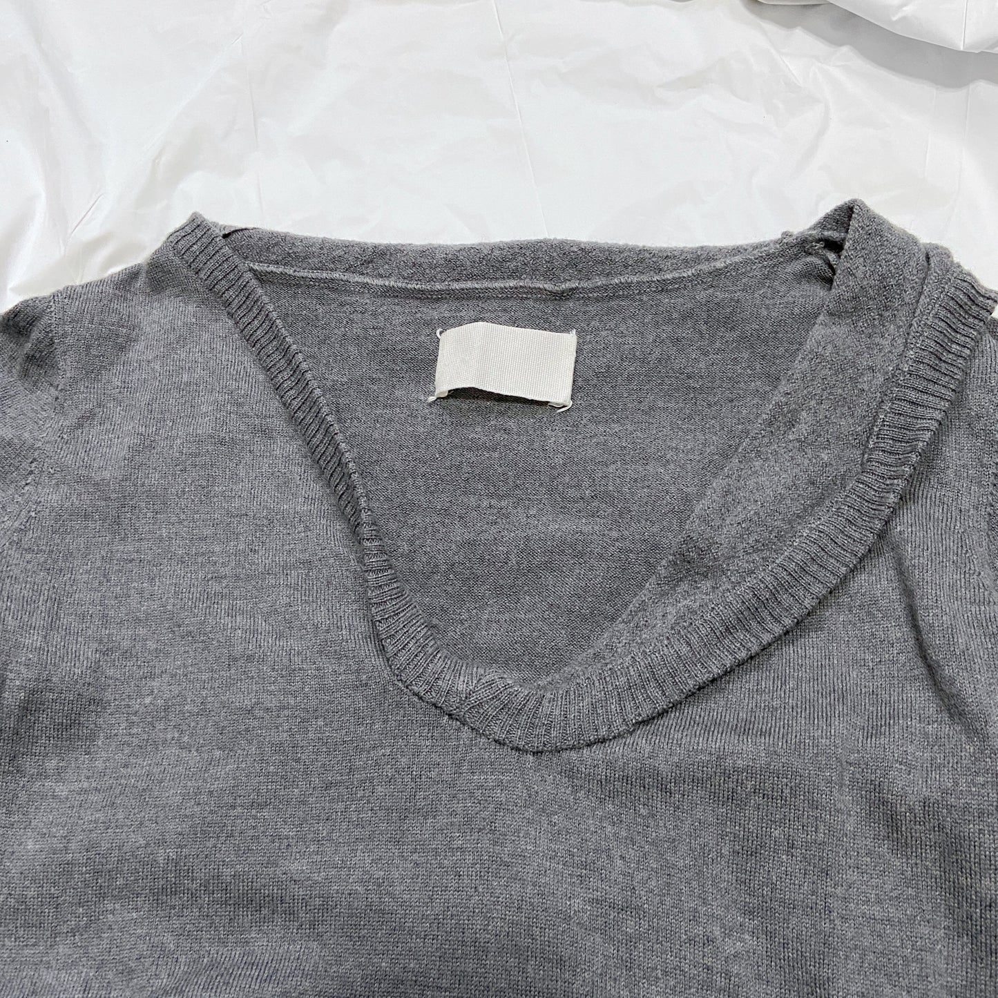 Maison Martin Margiela Fall 2006 Stretched Collar Wool Sweater Dress L