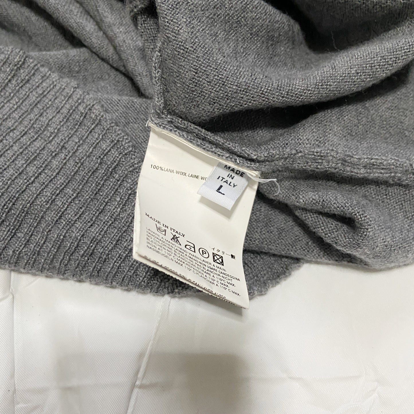 Maison Martin Margiela Fall 2006 Stretched Collar Wool Sweater Dress L