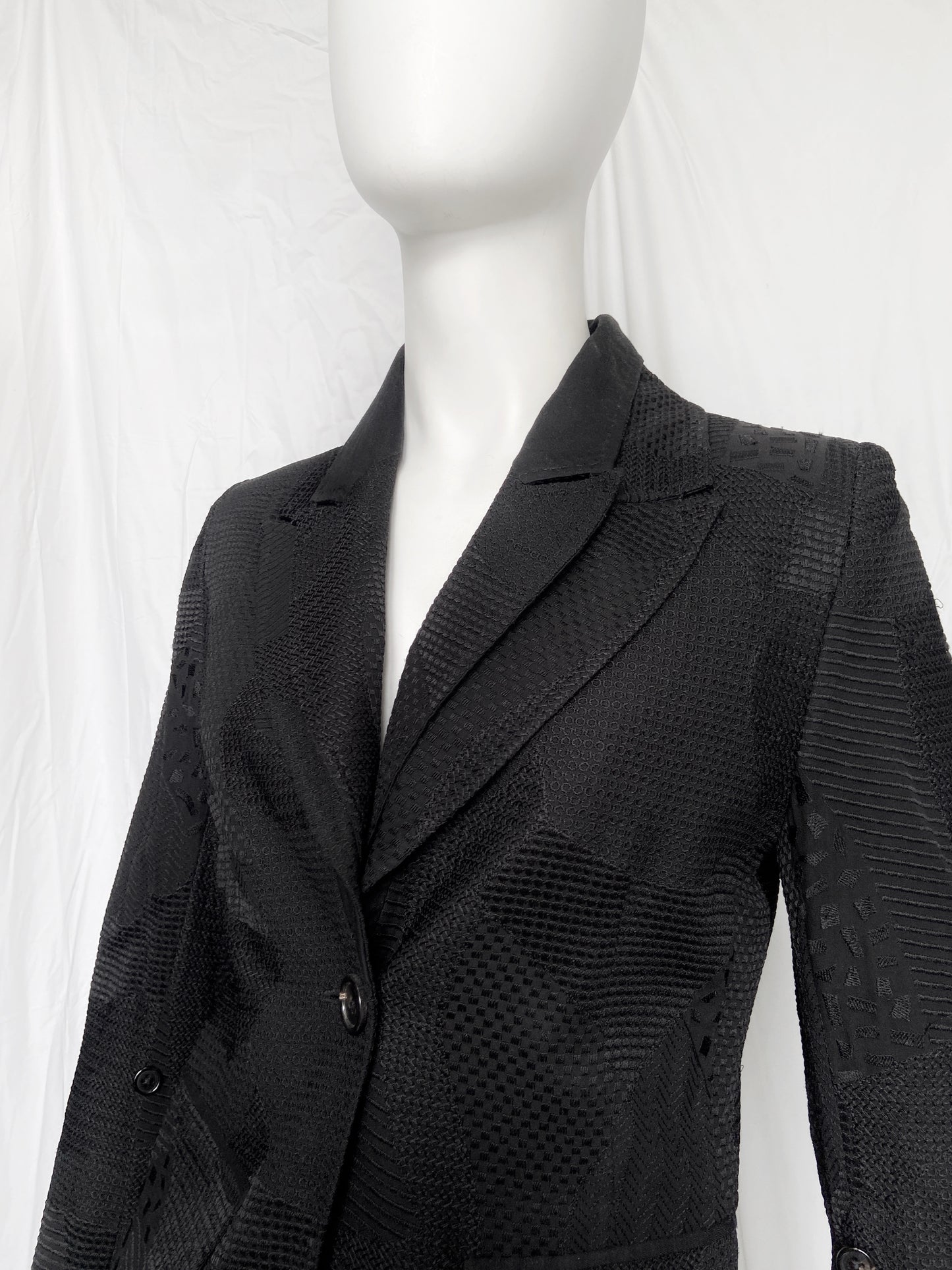 Ann Demeulemeester Spring 2012 Embroidered Beaded Silk Blazer Jacket