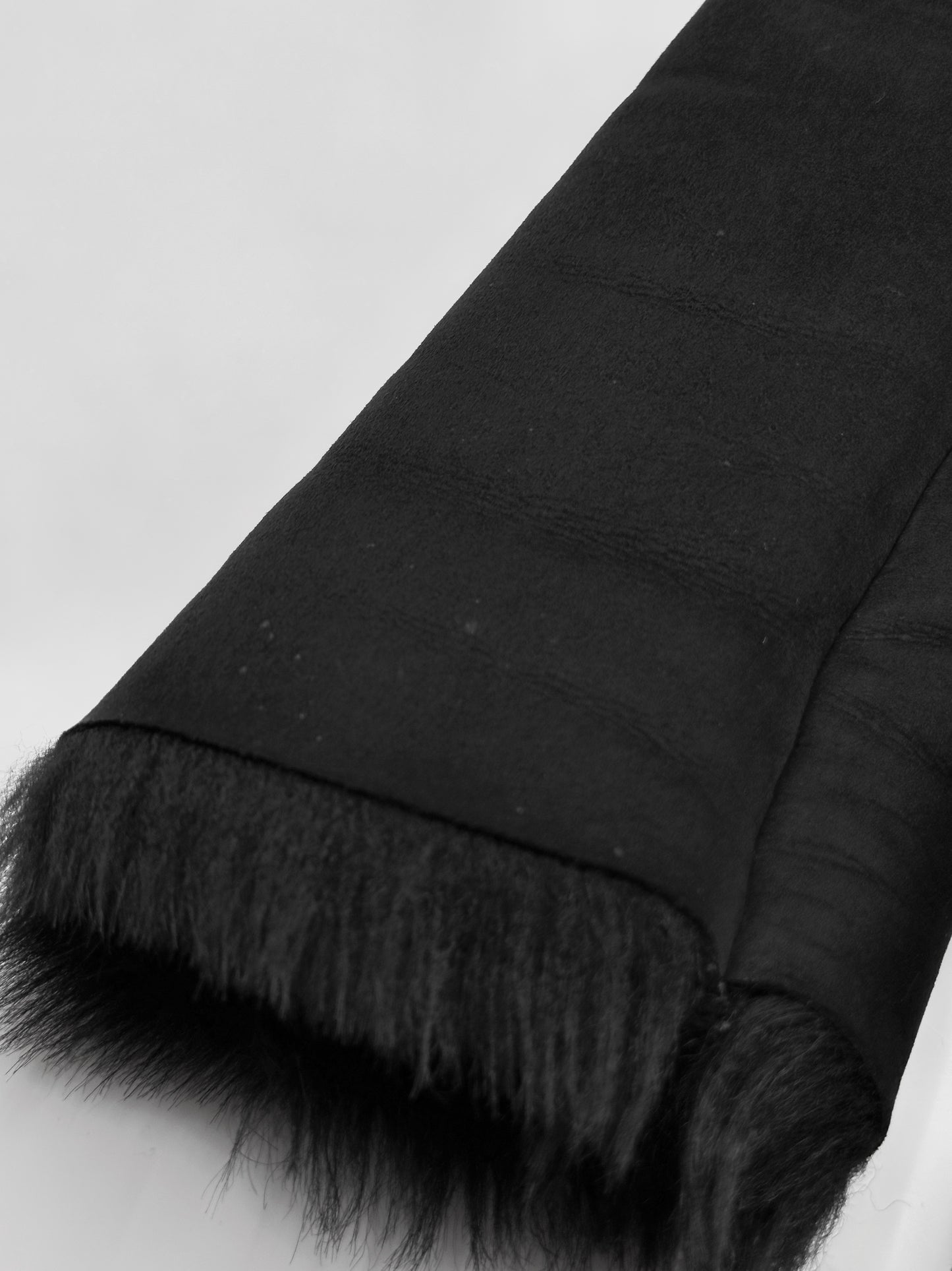 Gucci Fall 1996 Tom Ford Kate Moss Double-Breasted Long Shearling Coat 40