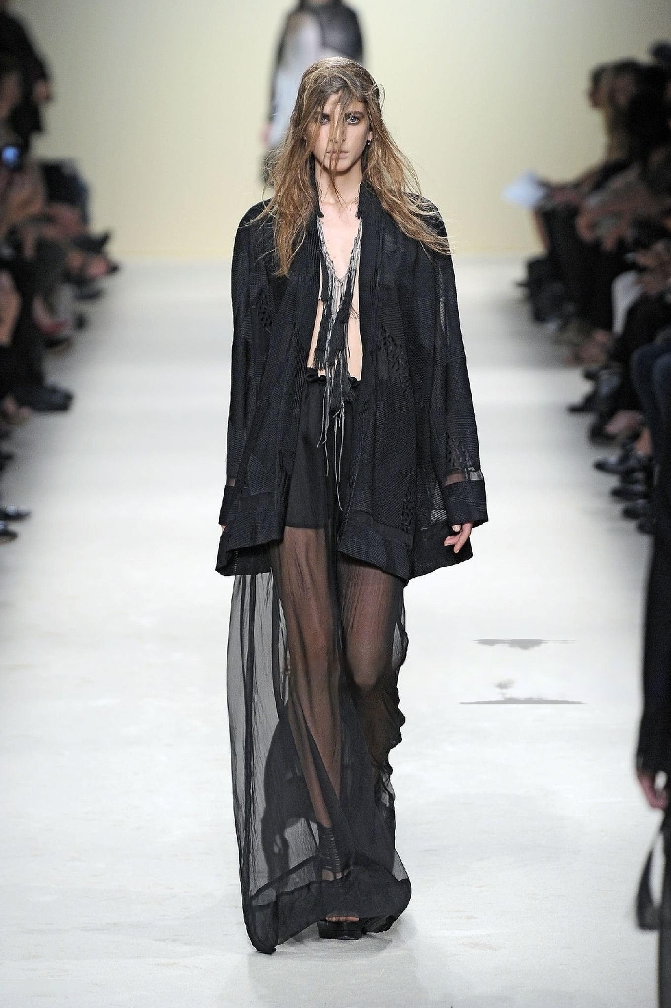 Ann Demeulemeester Spring 2012 Embroidered Beaded Silk Blazer Jacket