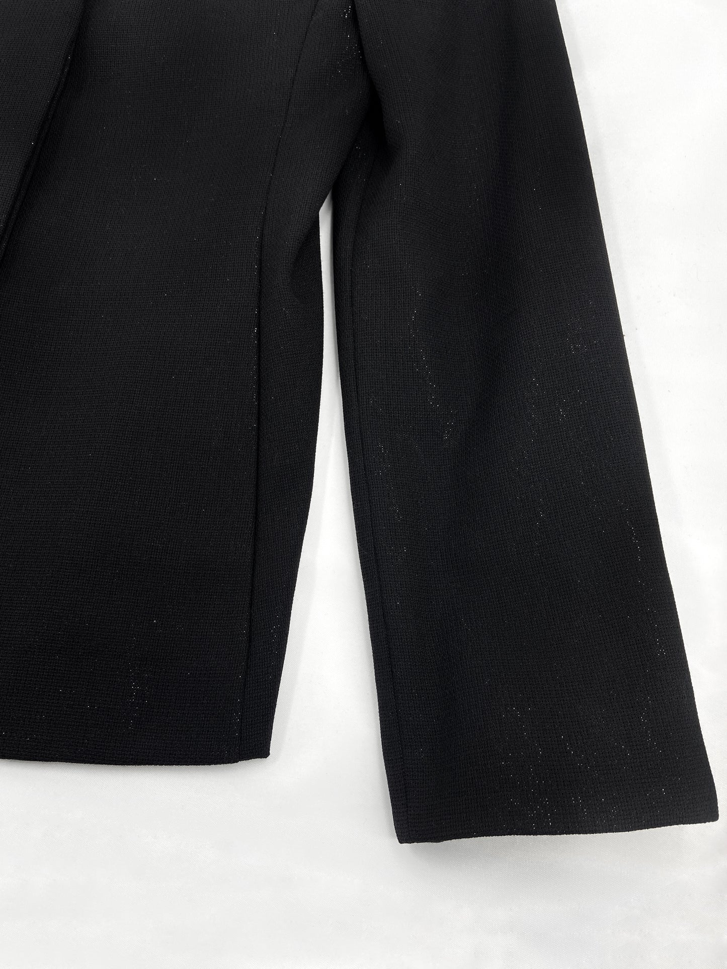 Gianni Versace 90s Glitter Silver Lining Blazer Jacket Skirt Set