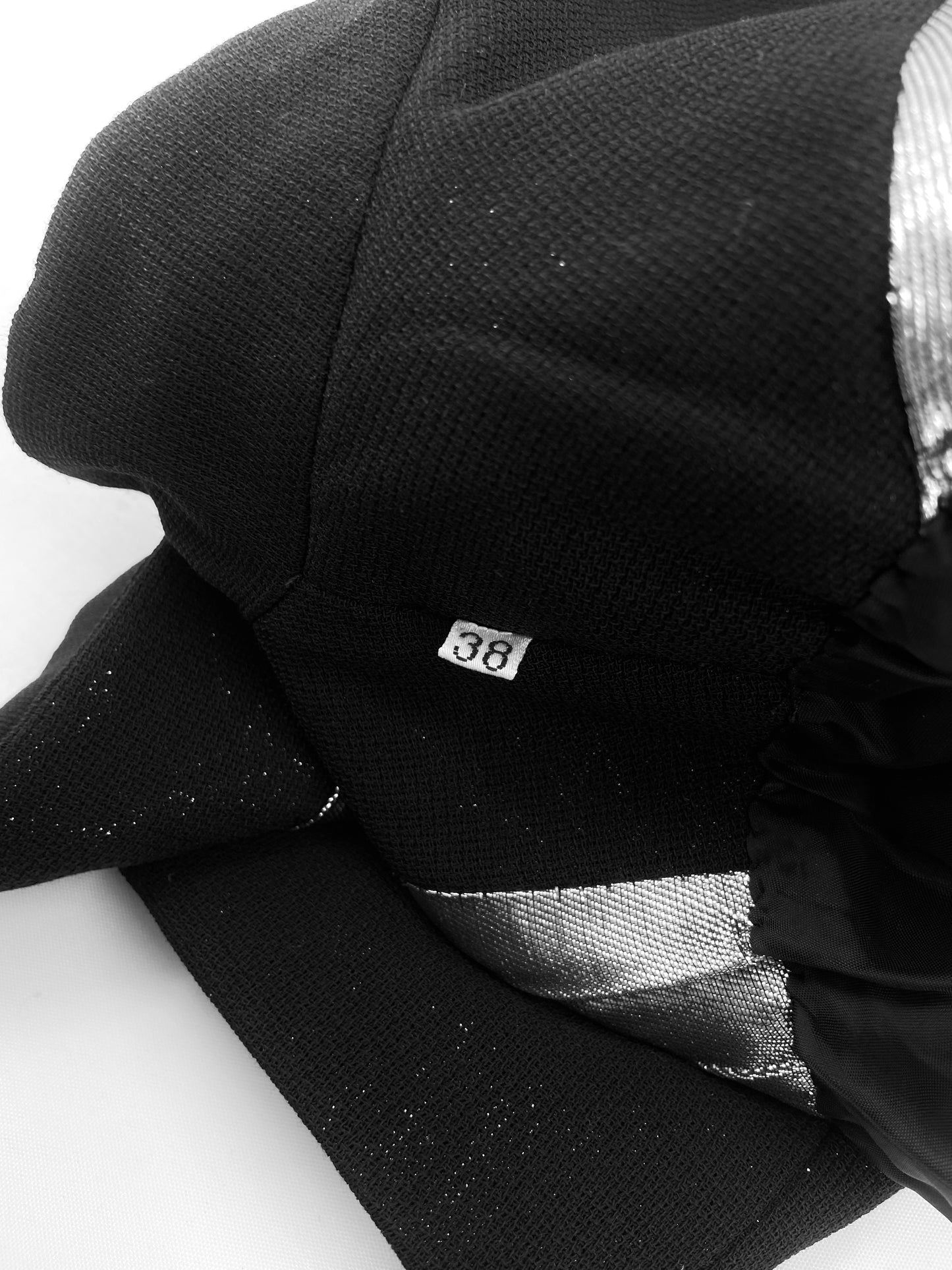 Gianni Versace 90s Glitter Silver Lining Blazer Jacket Skirt Set