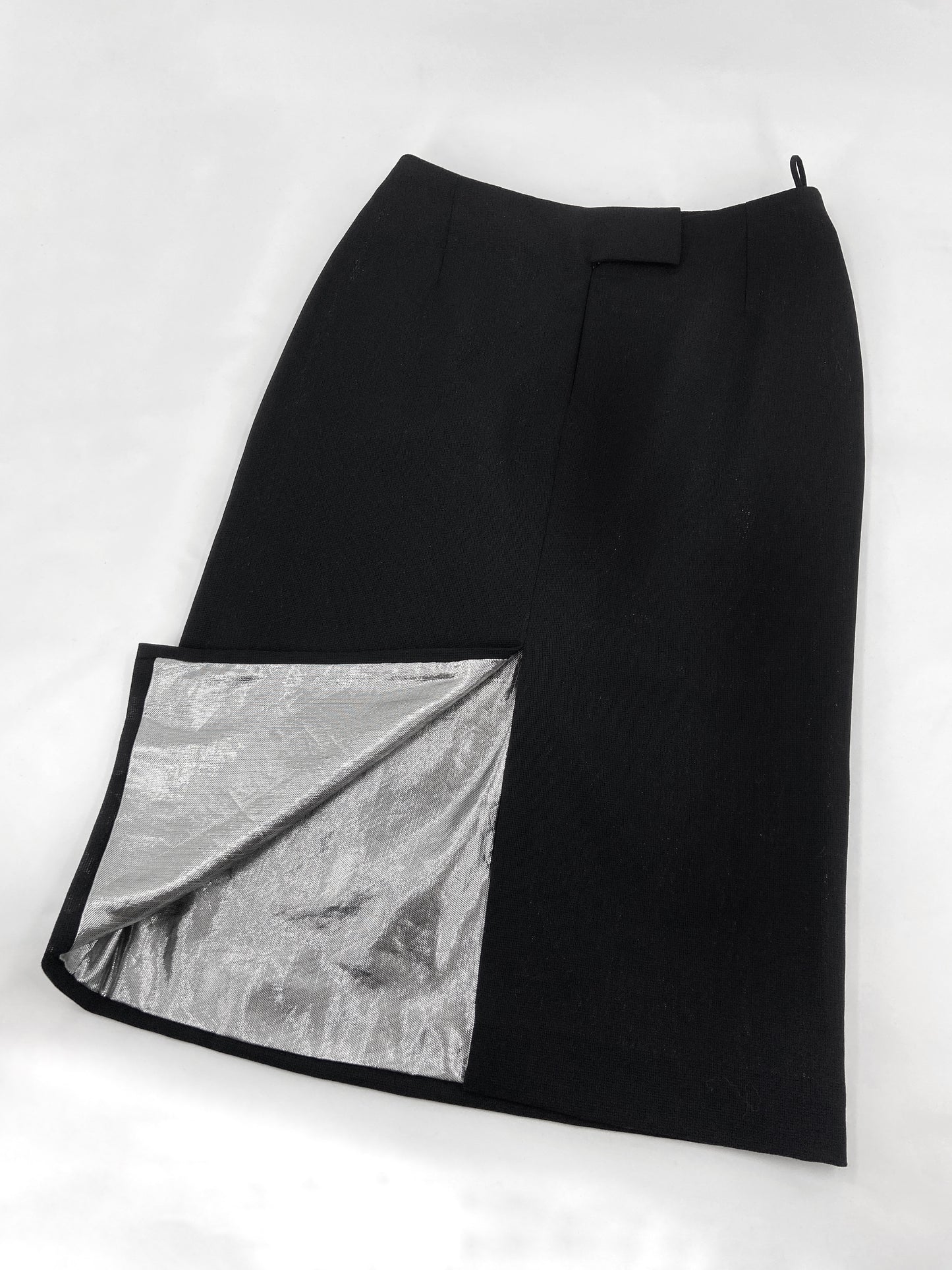 Gianni Versace 90s Glitter Silver Lining Blazer Jacket Skirt Set