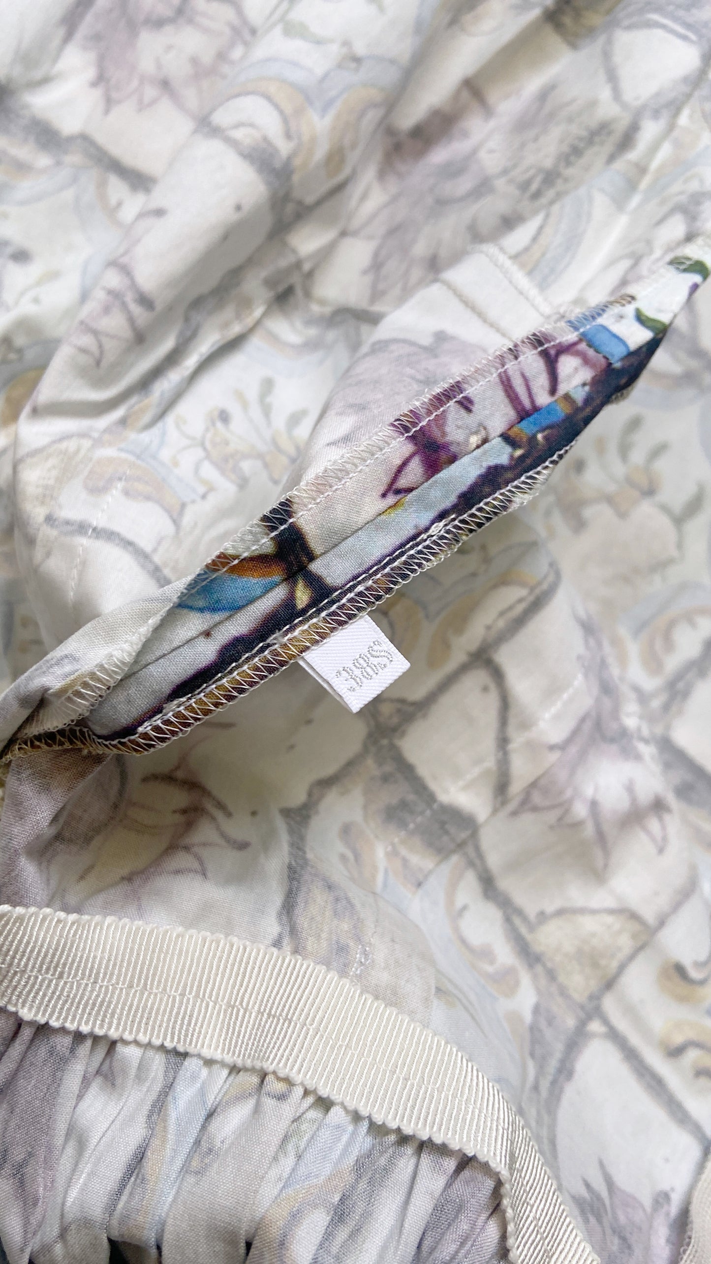 Prada Spring 2011 Floral Ceramic Plate Cinched Dress