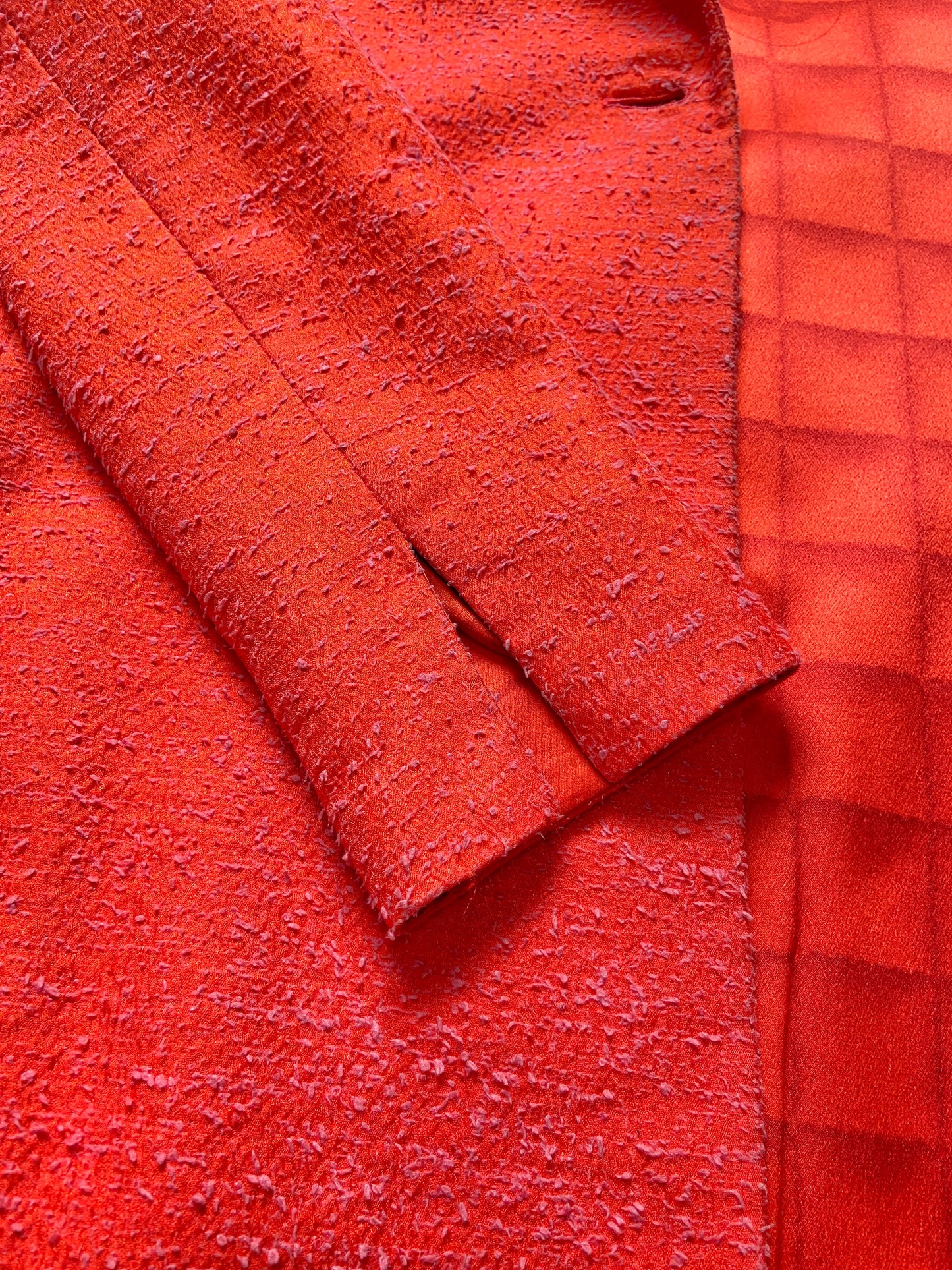 Chanel Fall 2000 Karl Lagerfeld Red Coat 40