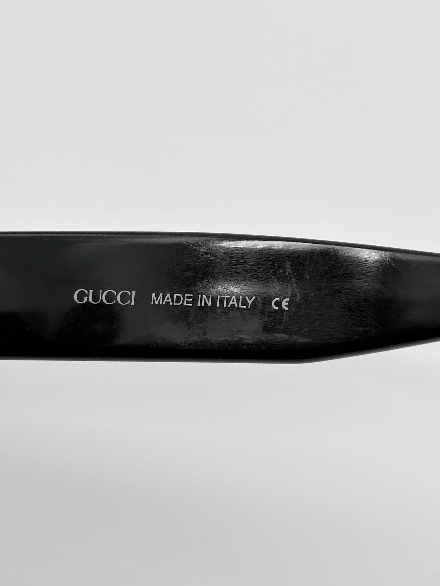 Gucci Fall 1995 Tom Ford Black Oversized Oval Sunglasses