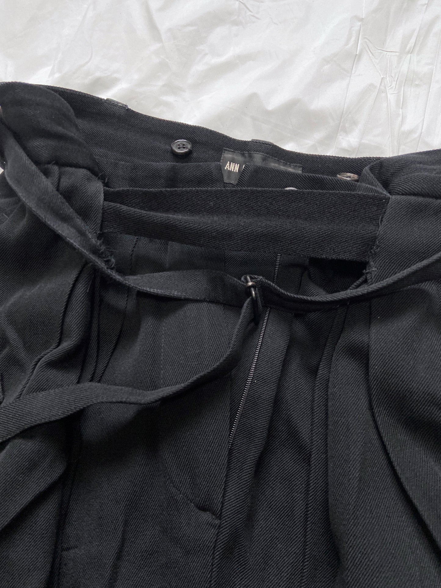 Ann Demeulemeester Fall 2010 Samurai Belted Wide Legged Pants 34