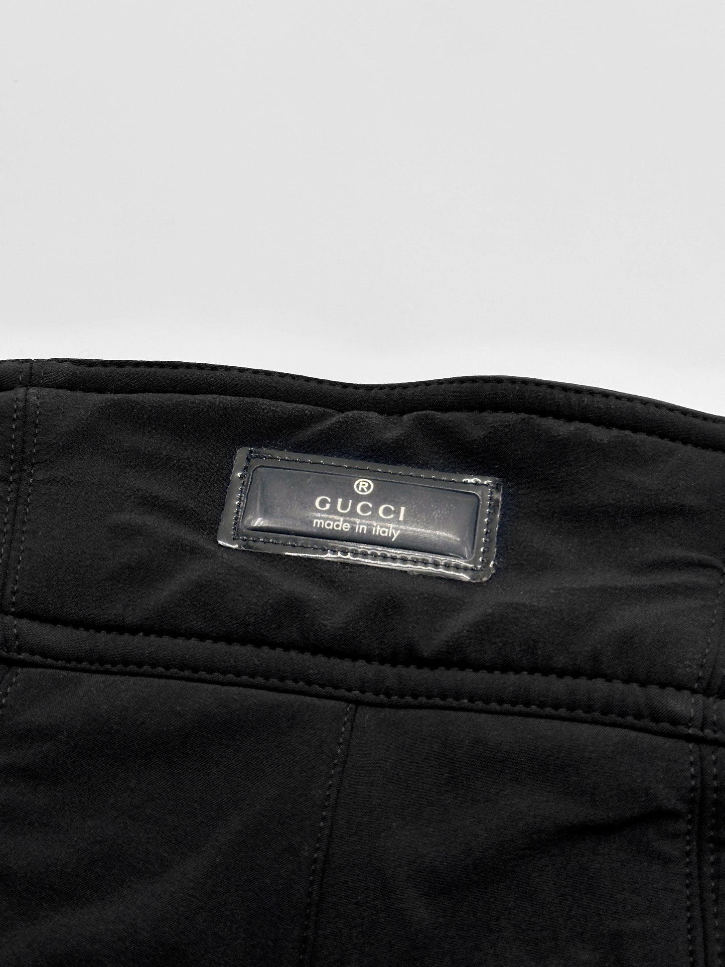 Gucci Fall 1999 Tom Ford Black Padded Ski Pants 40