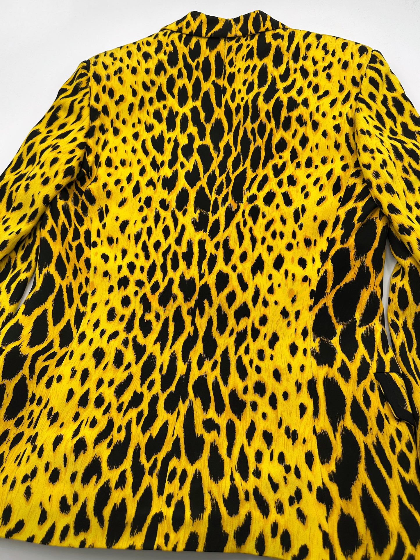 MONUMENTAL Gianni Versace Spring 1992 ANIMALIER Runway Leopard Print Silk Blazer Skirt Set 42