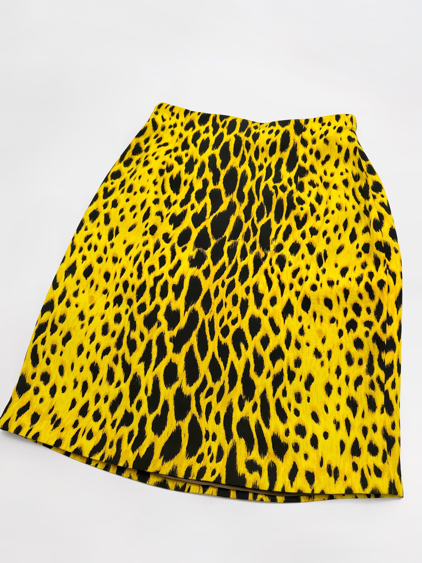 MONUMENTAL Gianni Versace Spring 1992 ANIMALIER Runway Leopard Print Silk Blazer Skirt Set 42