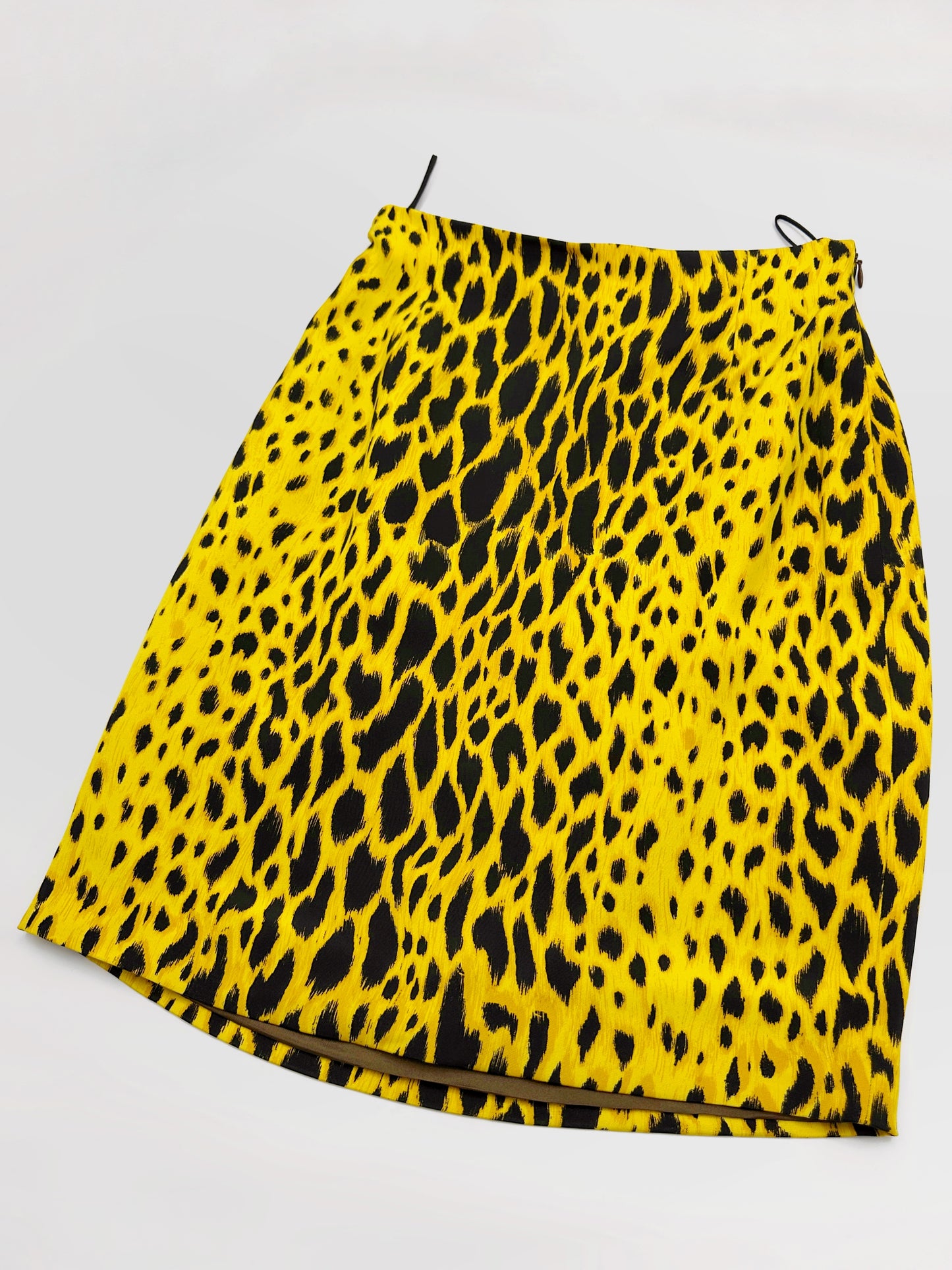 MONUMENTAL Gianni Versace Spring 1992 ANIMALIER Runway Leopard Print Silk Blazer Skirt Set 42