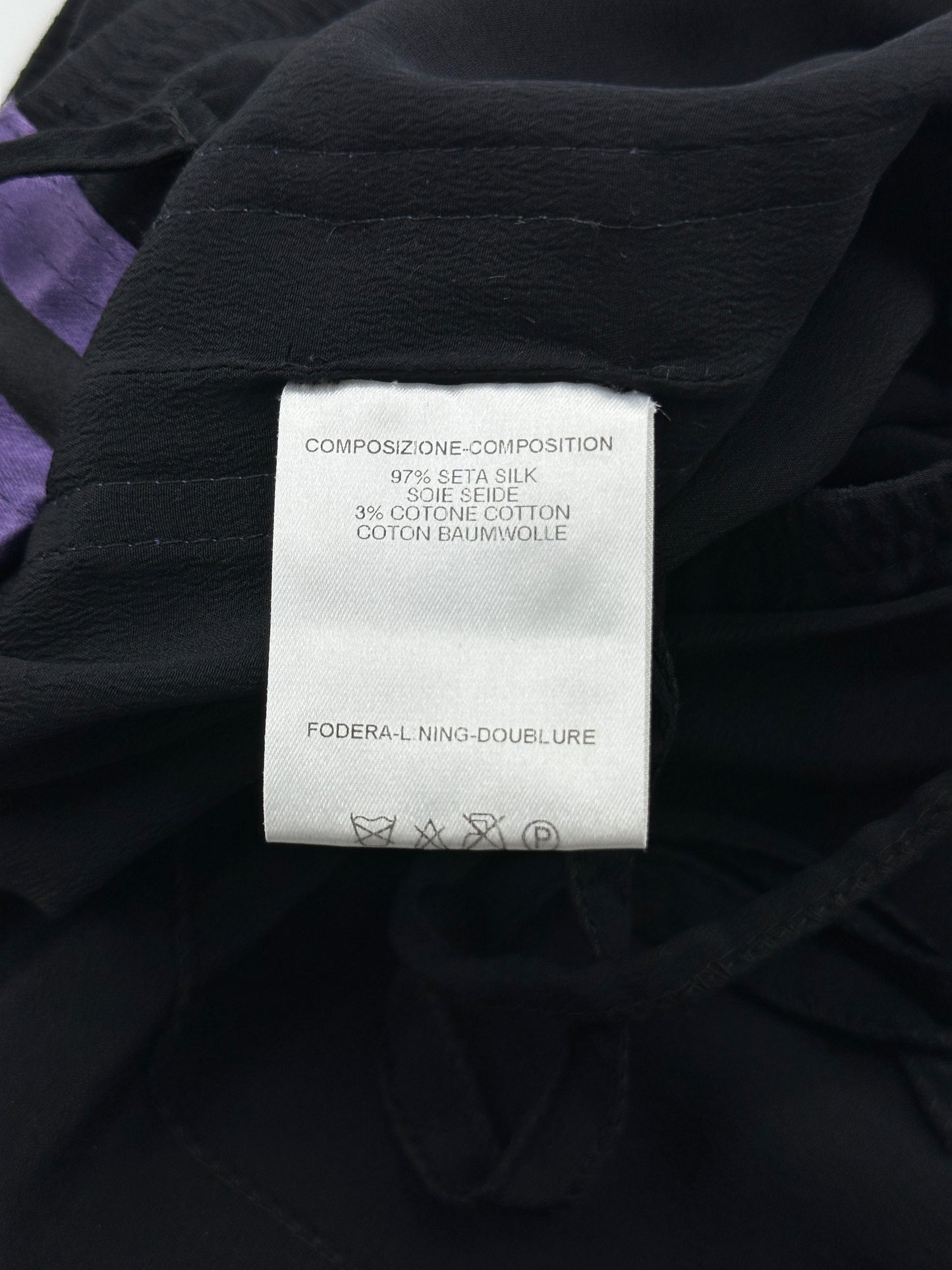 Gucci Spring 2004 Tom Ford Black Webbing Striped Crepe de Chine Silk Bomber Jacket pants tracksuit 38