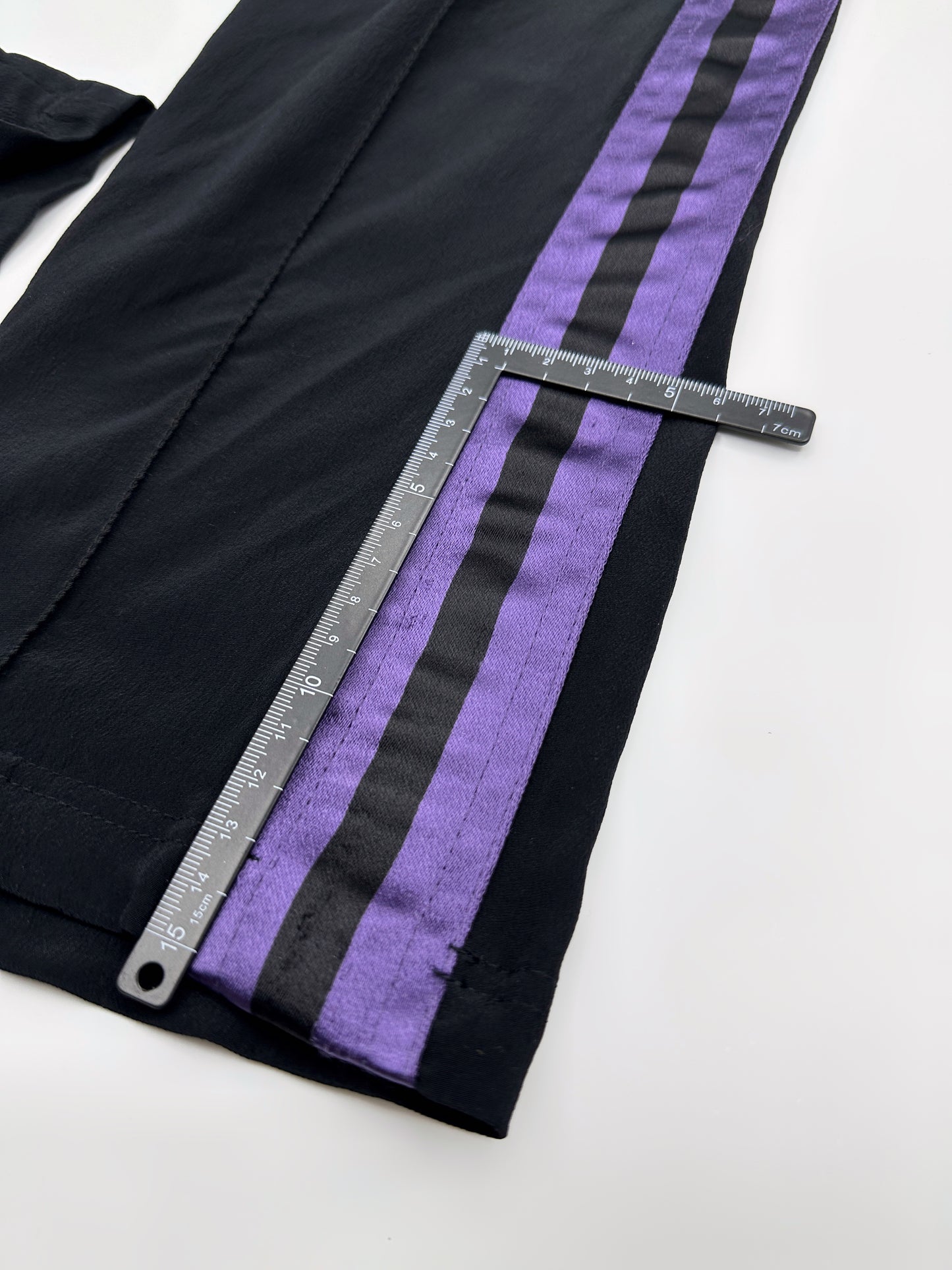 Gucci Spring 2004 Tom Ford Black Webbing Striped Crepe de Chine Silk Bomber Jacket pants tracksuit 38