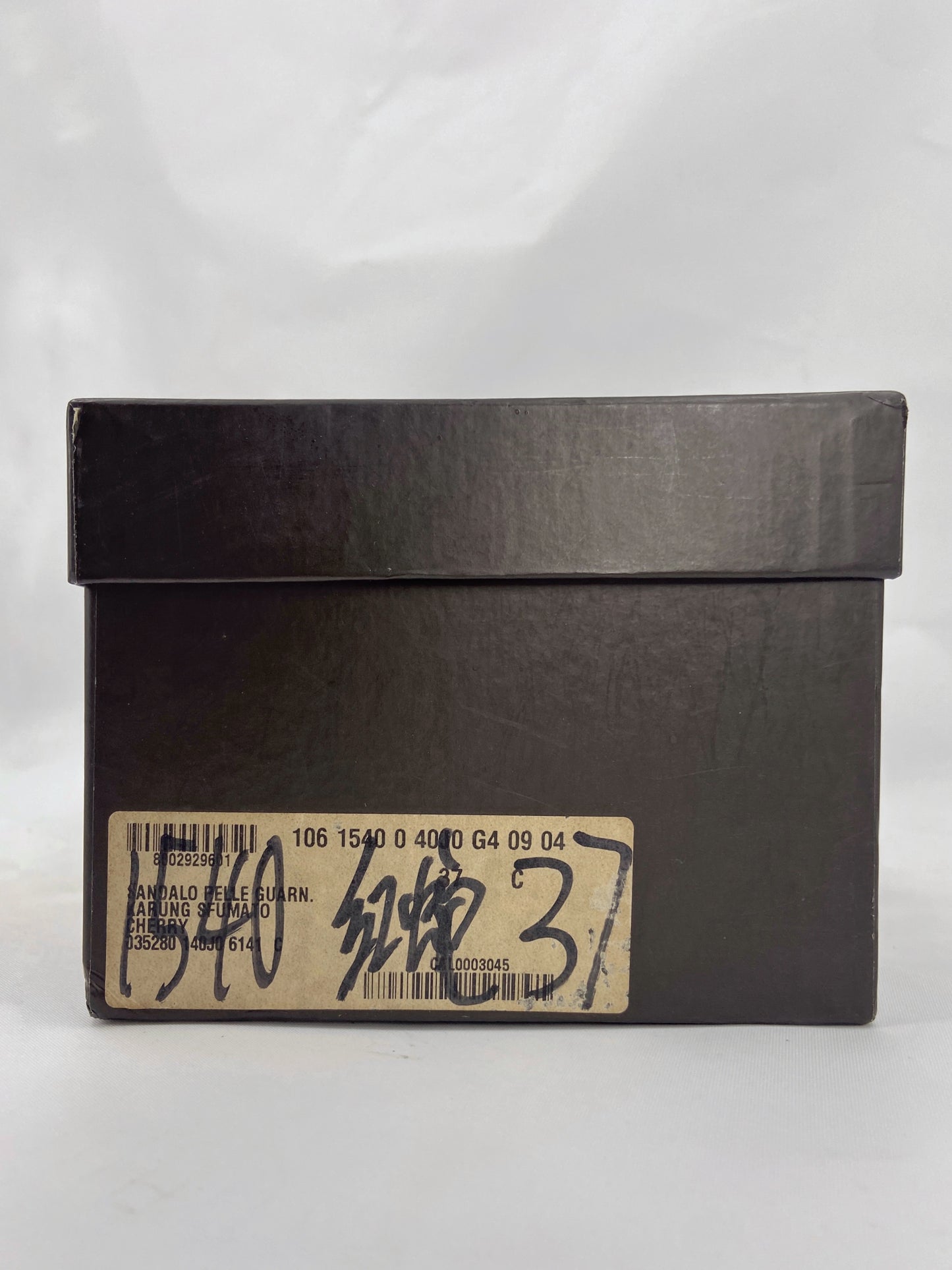 Gucci 90s Tom Ford Cherry Elephant Trunk Snake Leather Sandals 37