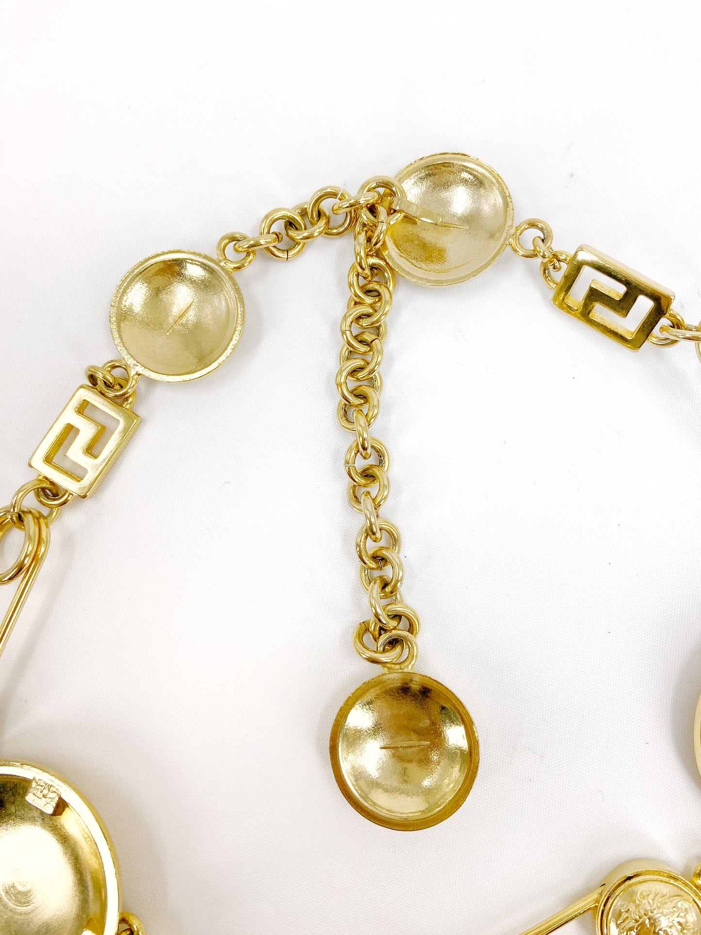 Gianni Versace Iconic Spring 1994 Gold Safety Pin Chain Belt