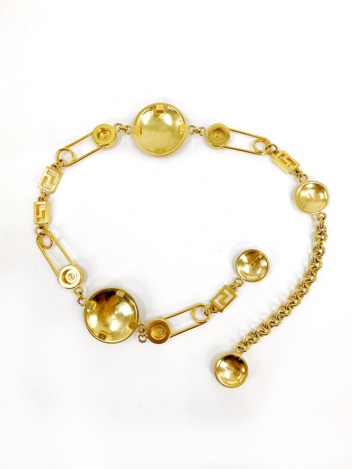 Gianni Versace Iconic Spring 1994 Gold Safety Pin Chain Belt