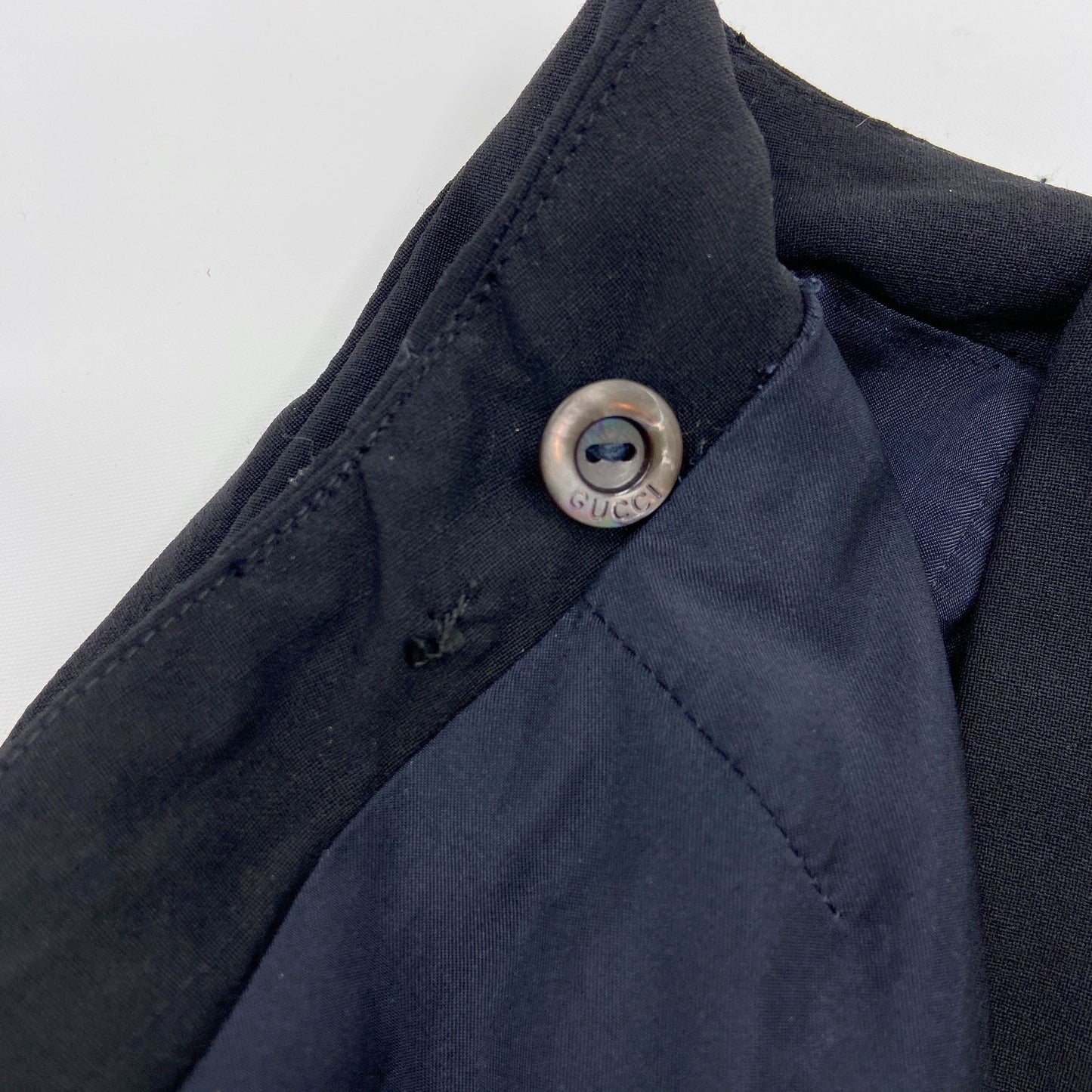 Gucci Spring 1998 Tom Ford G Belt Navy Wrap Skirt 38