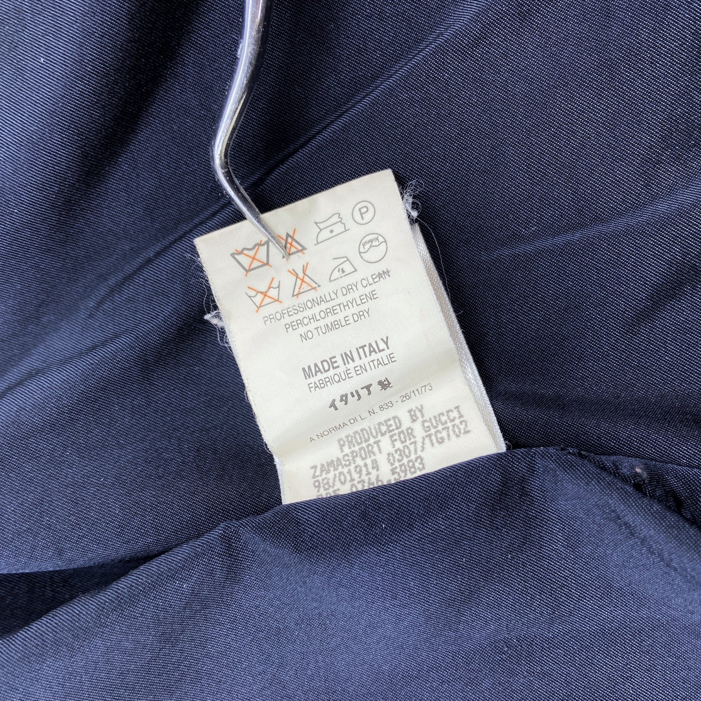 Gucci Spring 1998 Tom Ford G Belt Navy Wrap Skirt 38