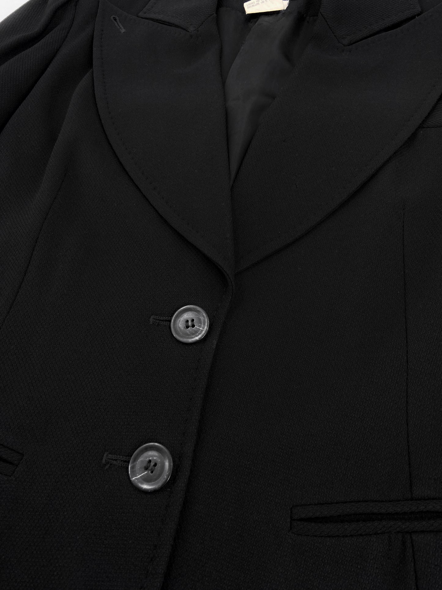 Ann Demeulemeester Fall 1995 Oversized Lapel Wool Blazer 38