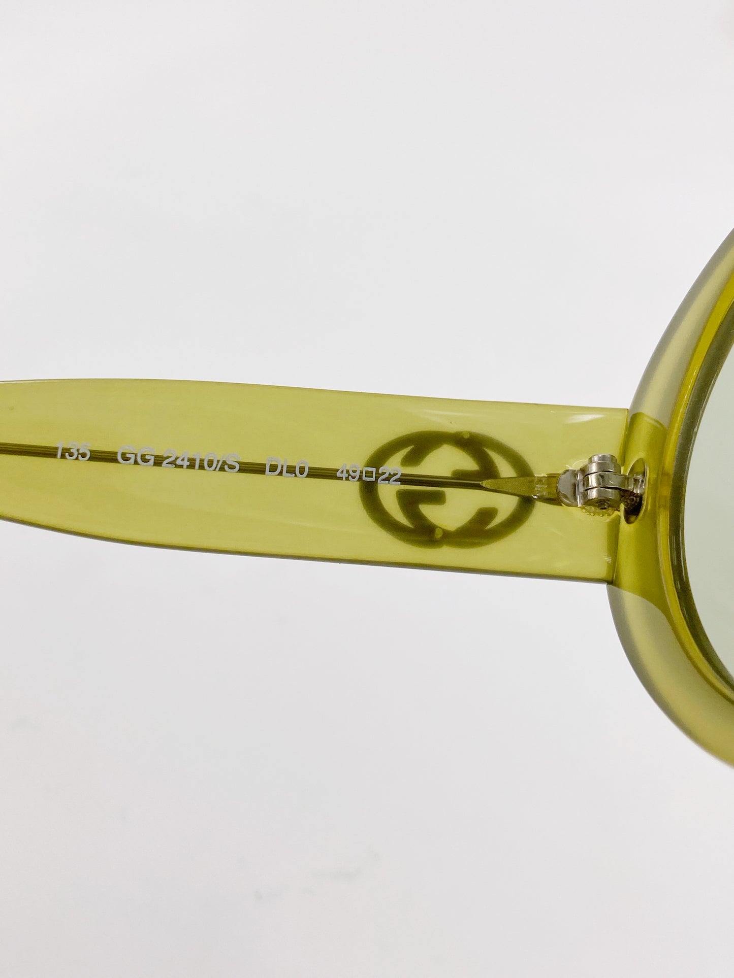 Gucci Fall 1995 Tom Ford Olive Green Oversized Oval Sunglasses